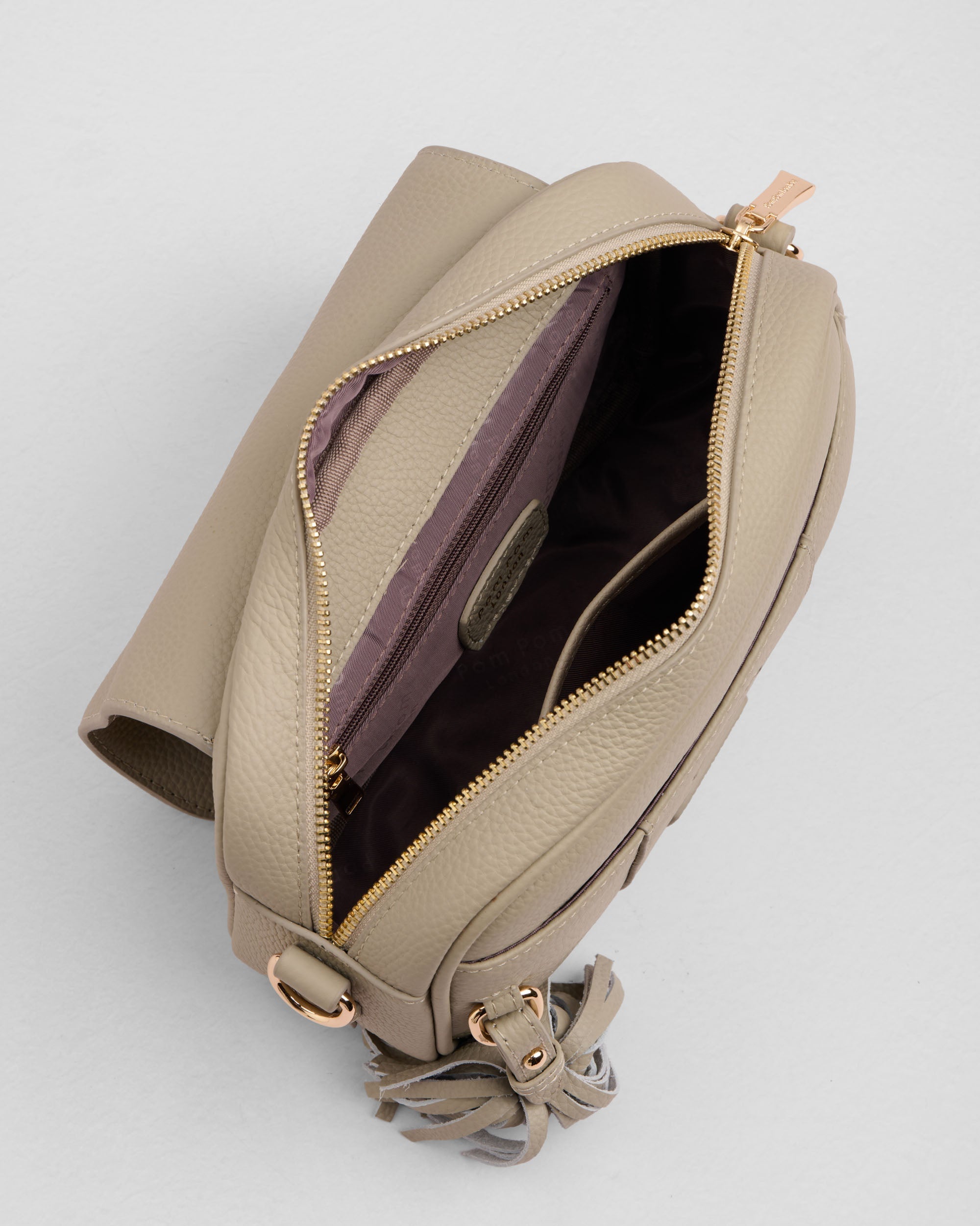Pom Pom London Finsbury Bag Stone