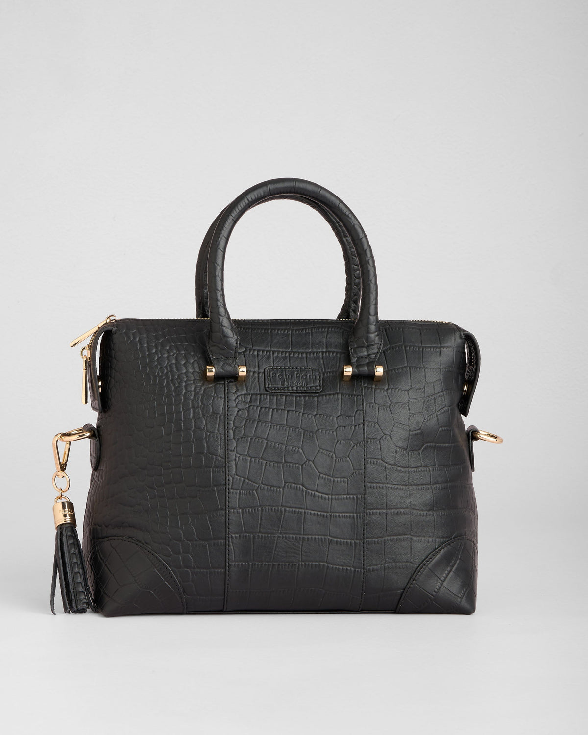 Pom Pom London Greenwich Bag Croc Black