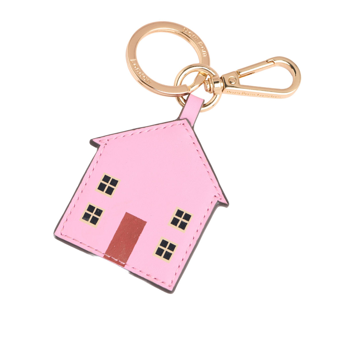 Pom Pom London House Keyring Pink