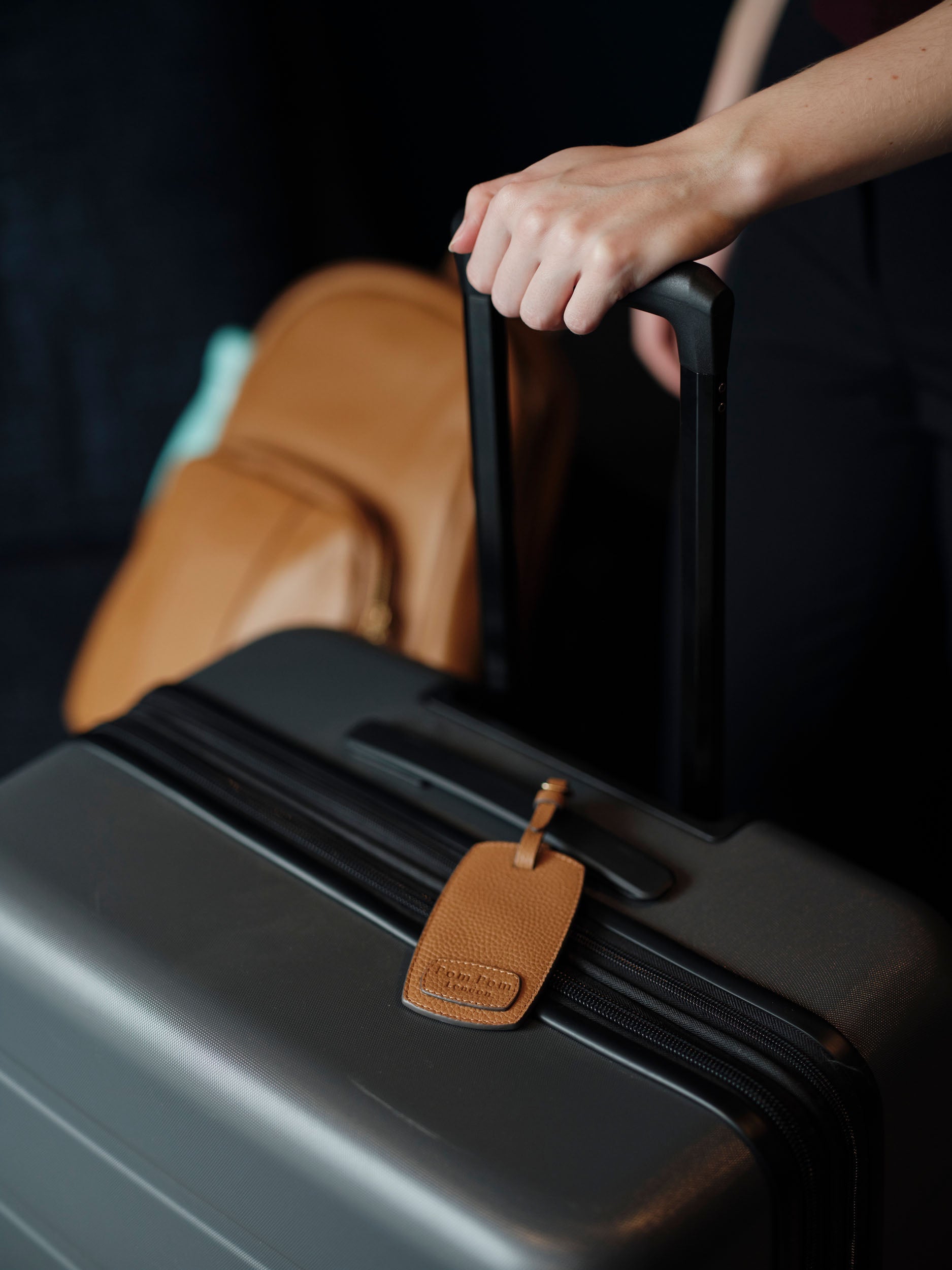 Pom Pom London Luggage Tag Maple