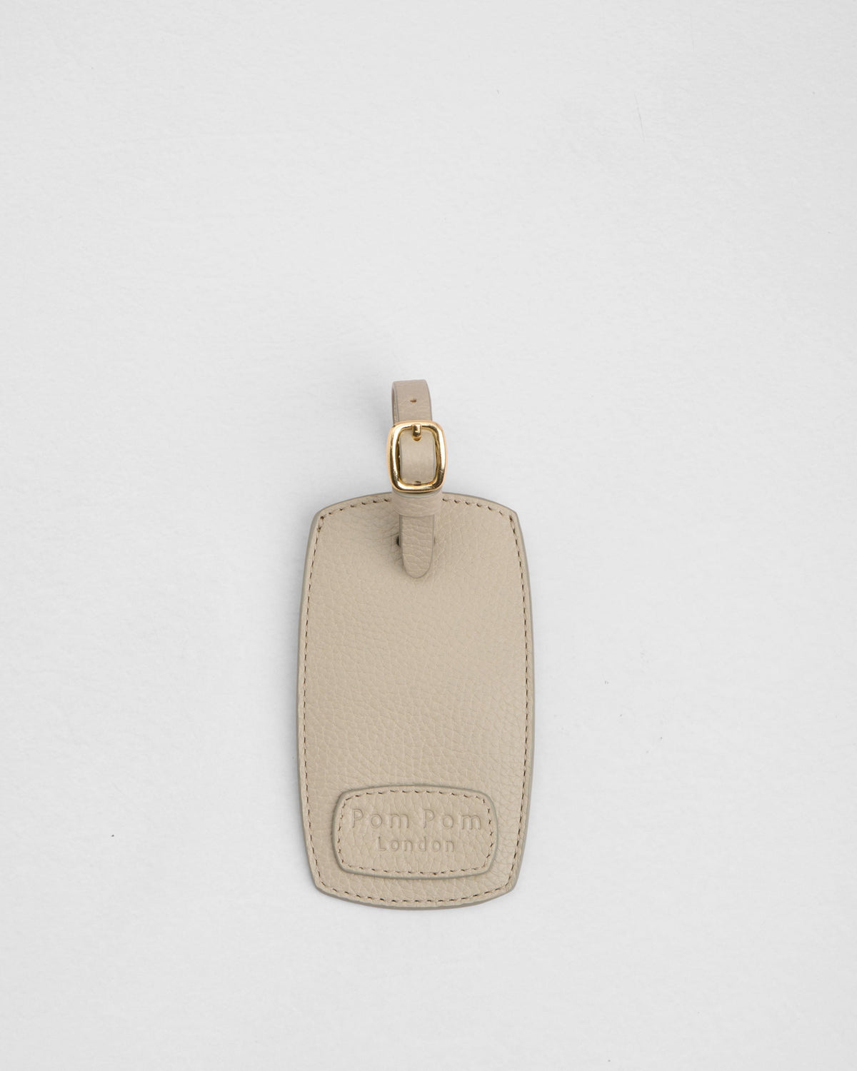 Pom Pom London Luggage Tag Stone
