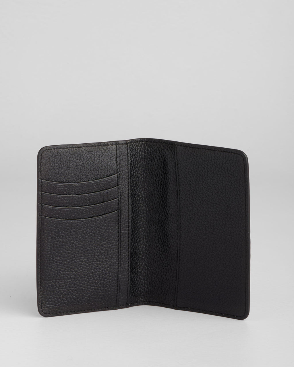 Pom Pom London Passport Holder Black