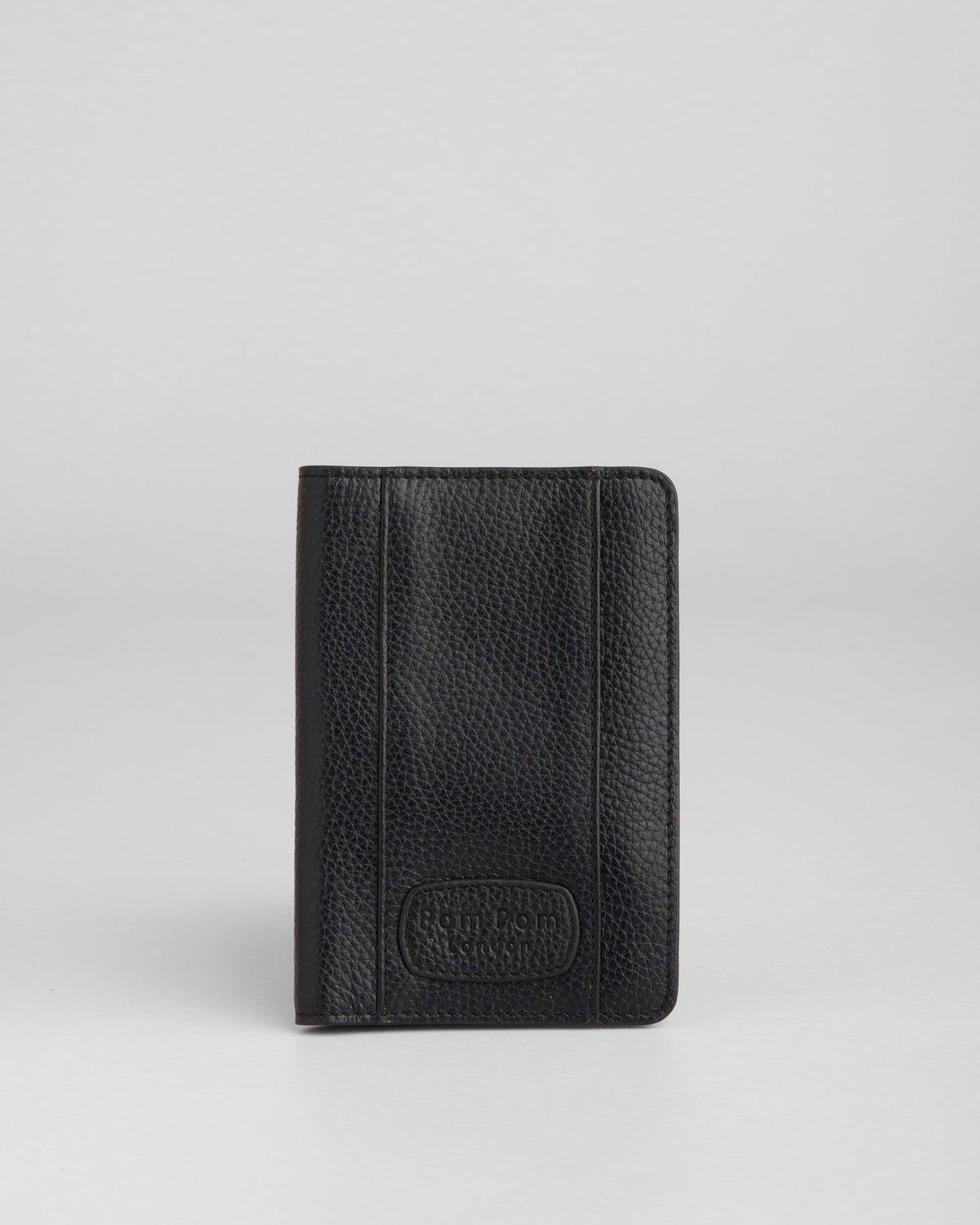 Pom Pom London Passport Holder Black