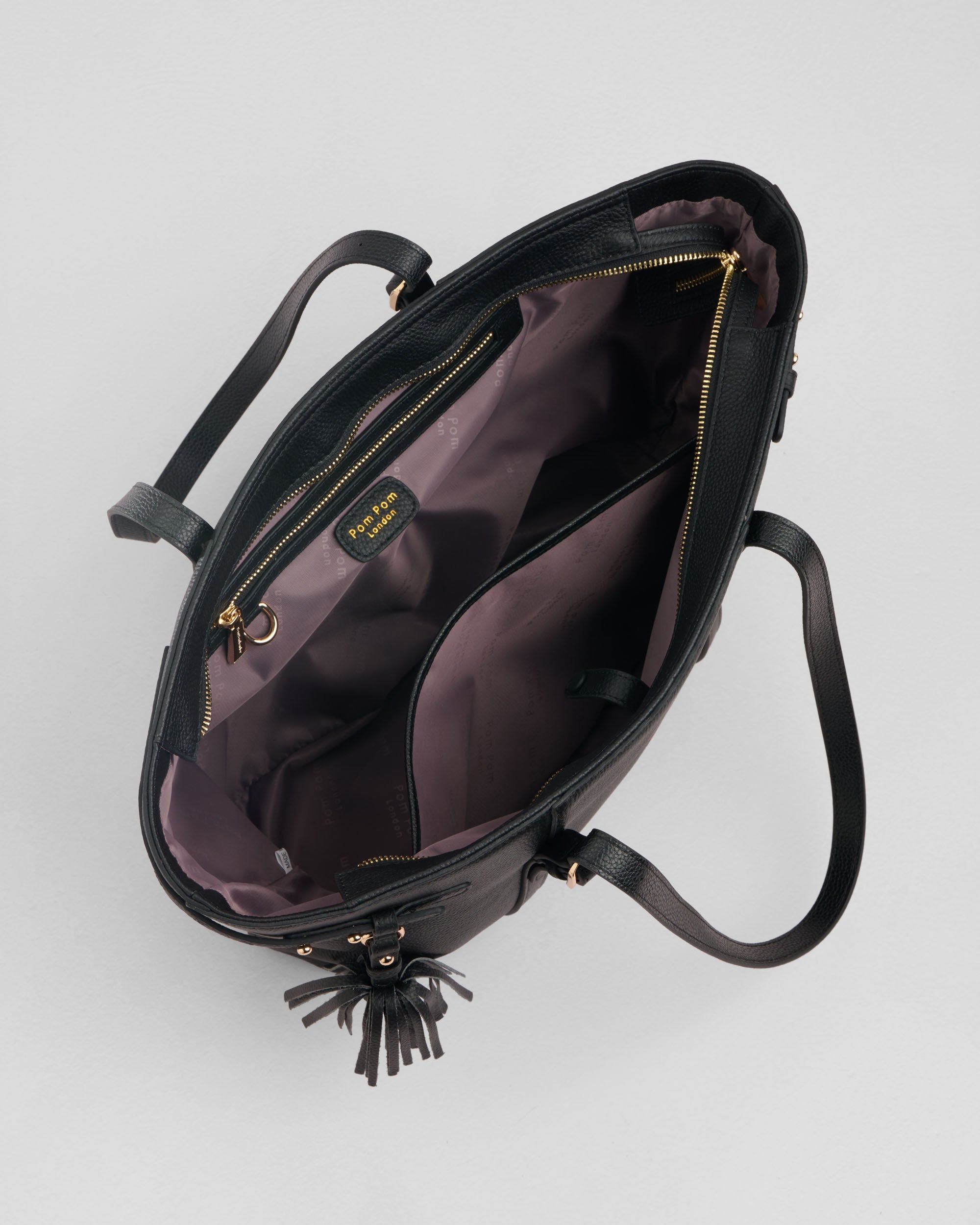 Pom Pom London Pelham Tote Bag Black