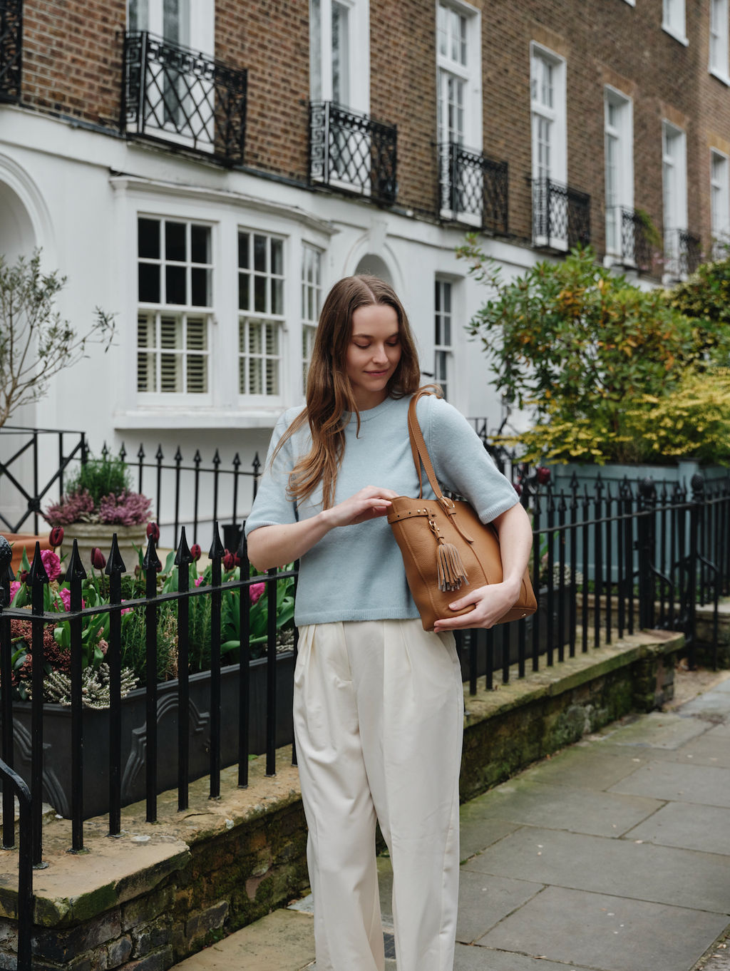 Pom Pom London Pelham Tote Bag Maple