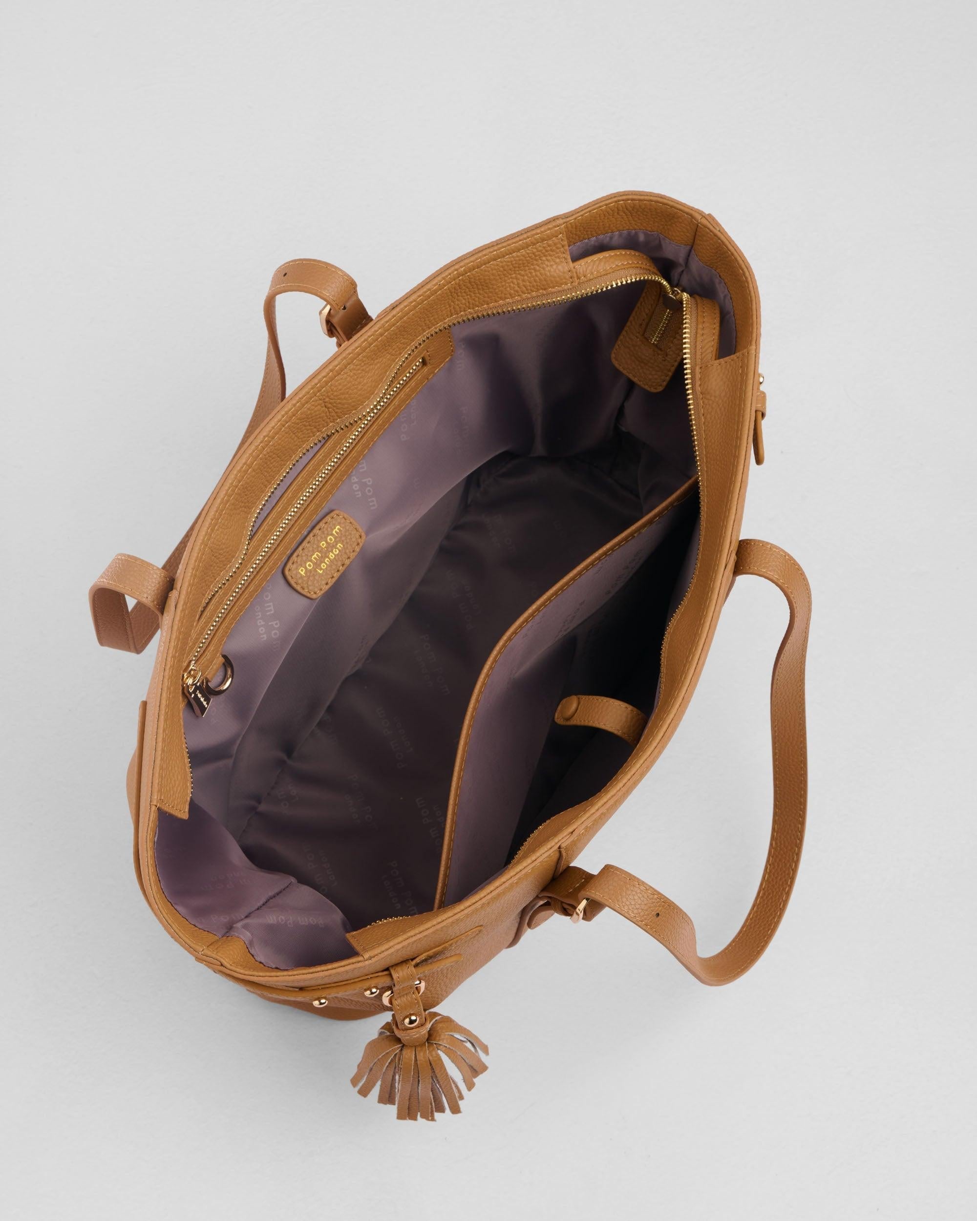 Pom Pom London Pelham Tote Bag Maple
