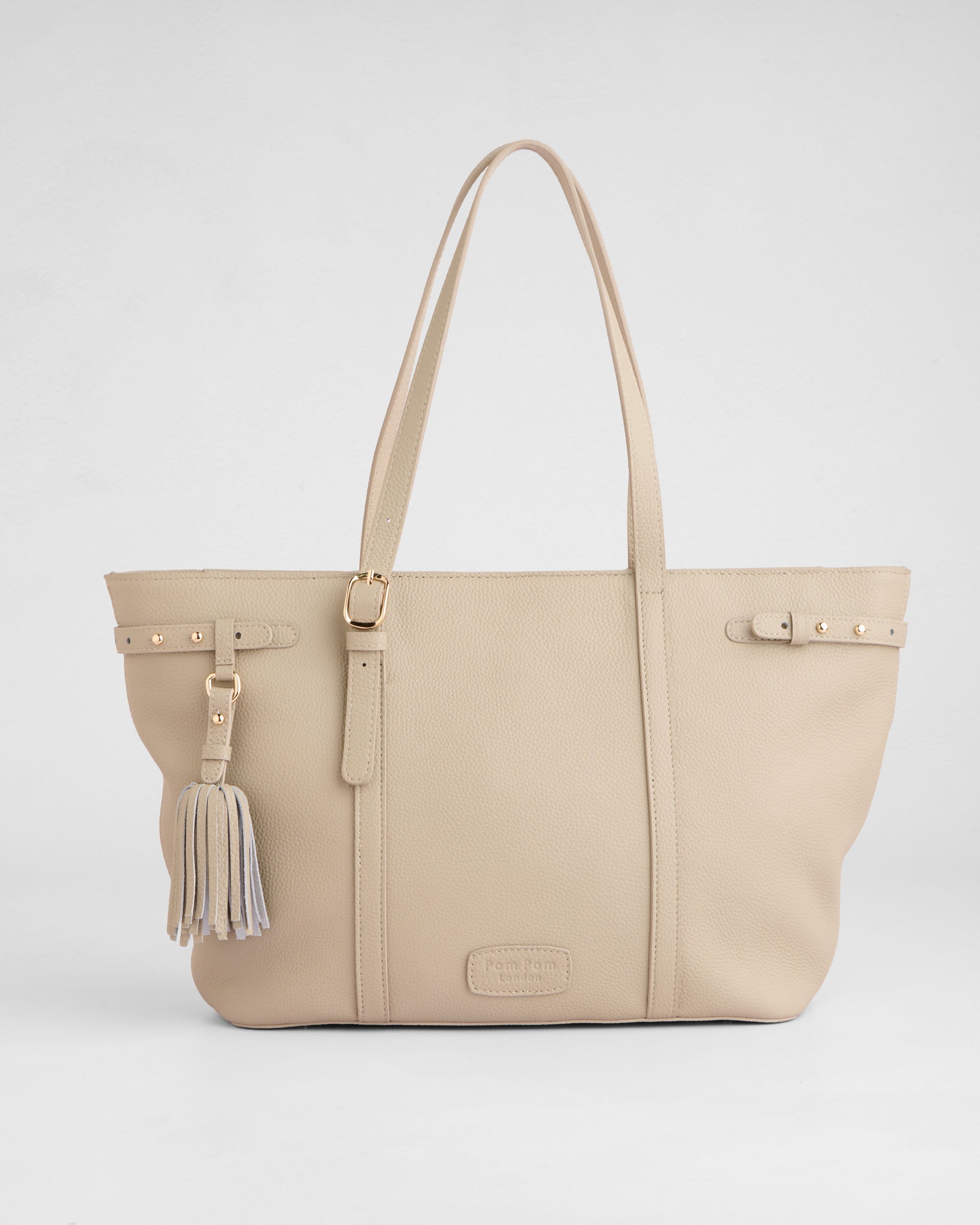 Pom Pom London Pelham Tote Bag Stone