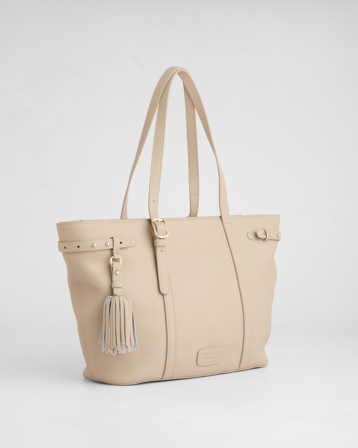 Pom Pom London Pelham Tote Bag Stone