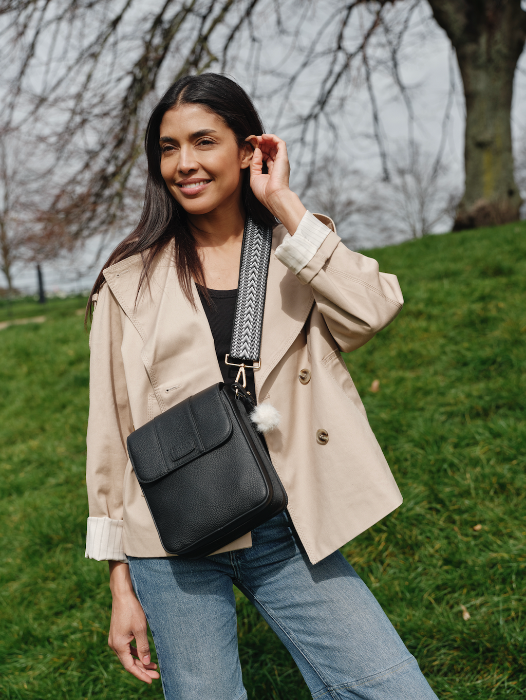 Pom Pom London Portman Bag Black