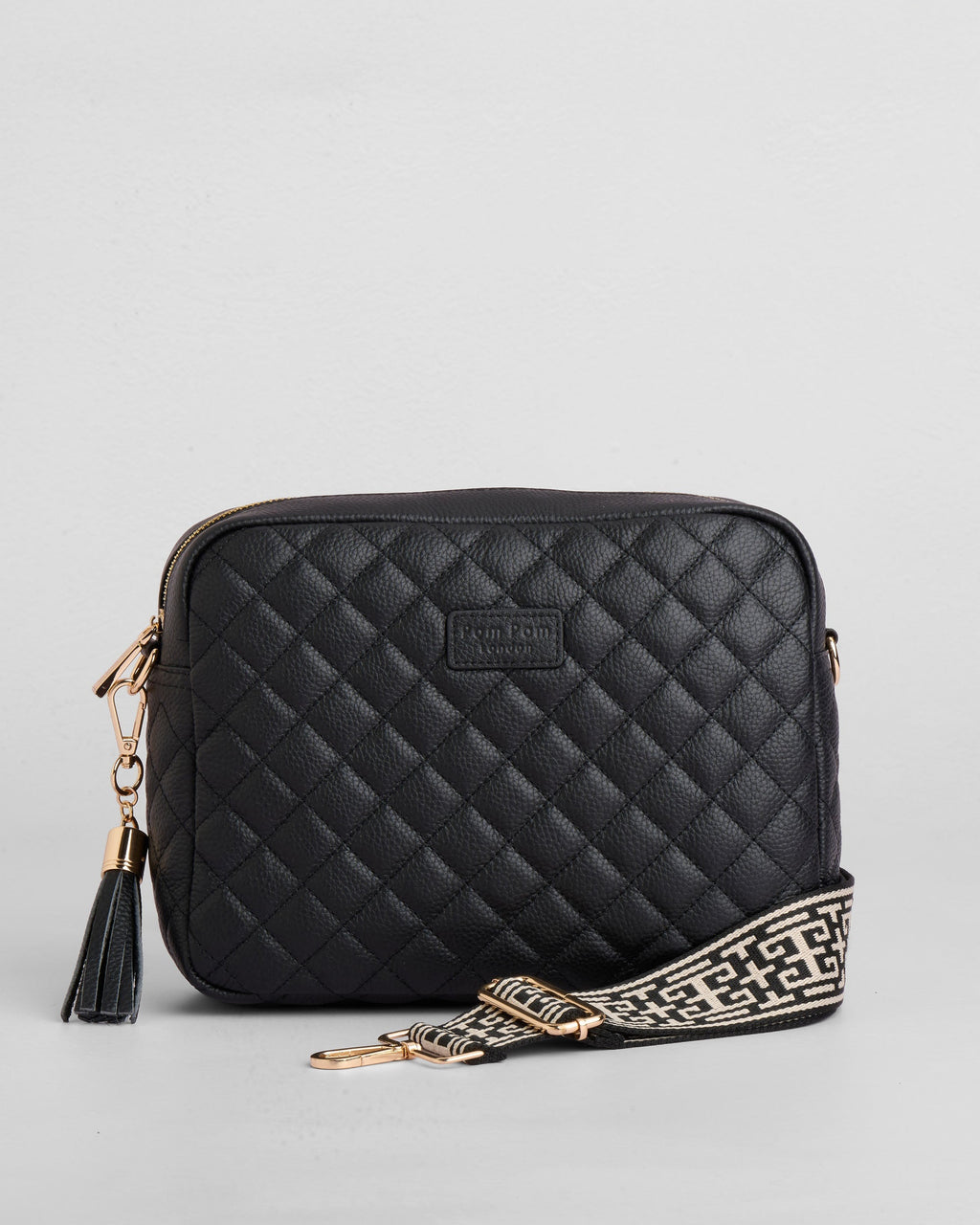 Pom Pom London Quilted City Plus Bag Black