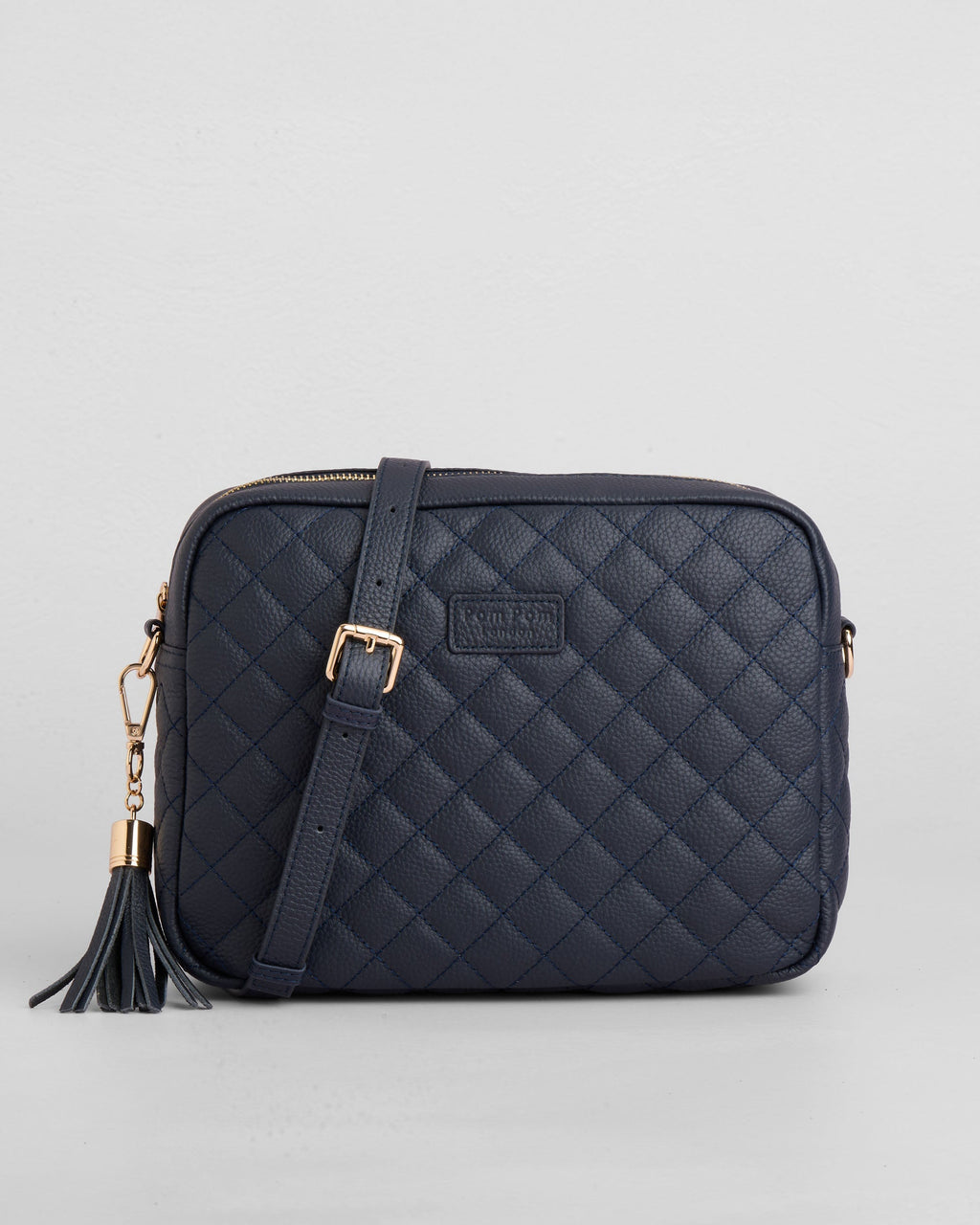 Pom Pom London Quilted City Plus Bag Navy