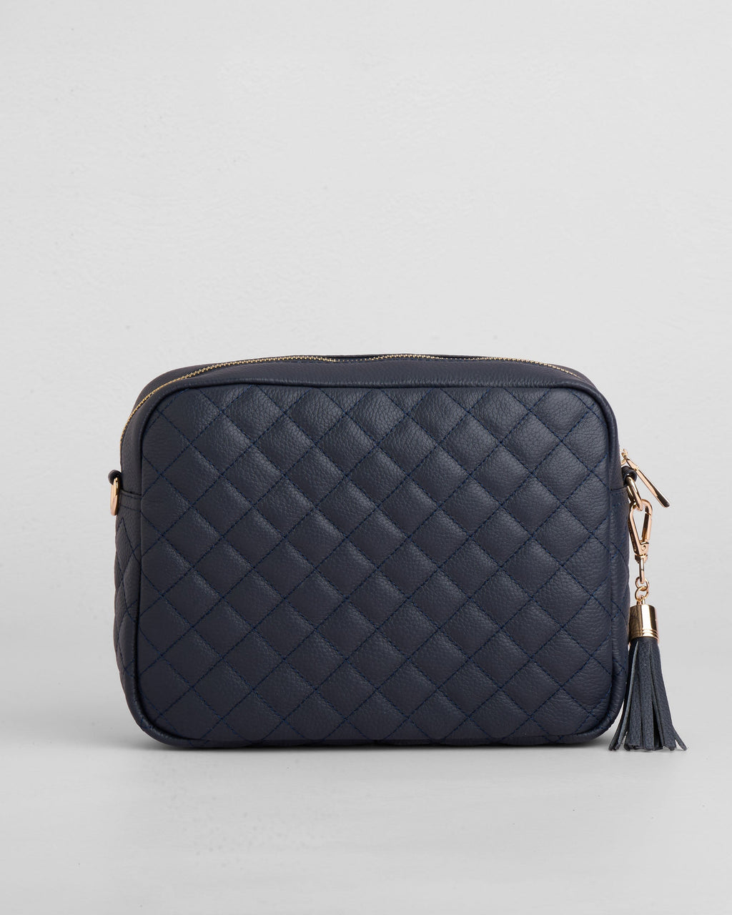 Pom Pom London Quilted City Plus Bag Navy