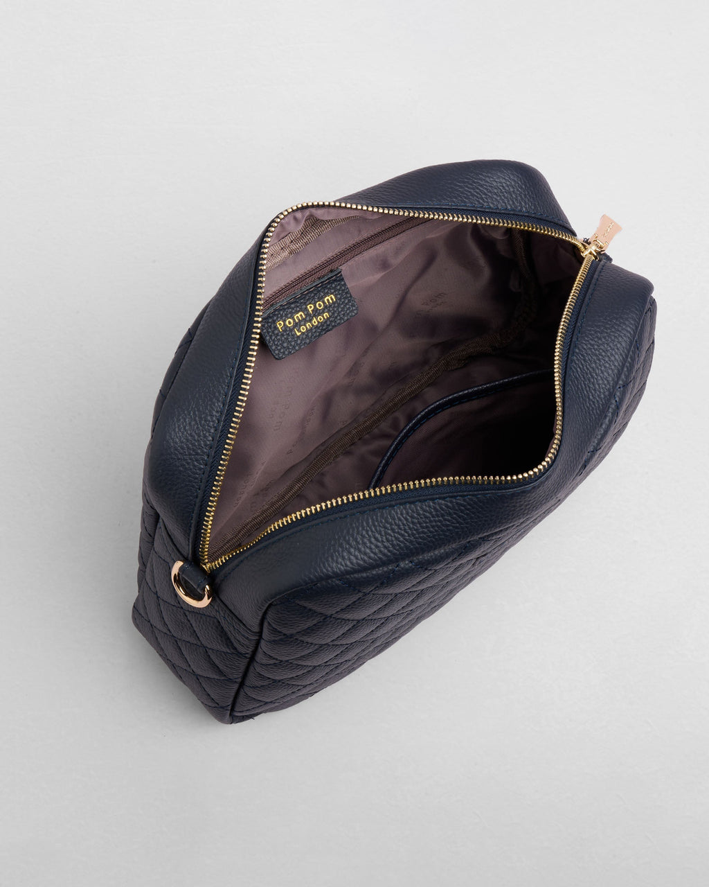 Pom Pom London Quilted City Plus Bag Navy
