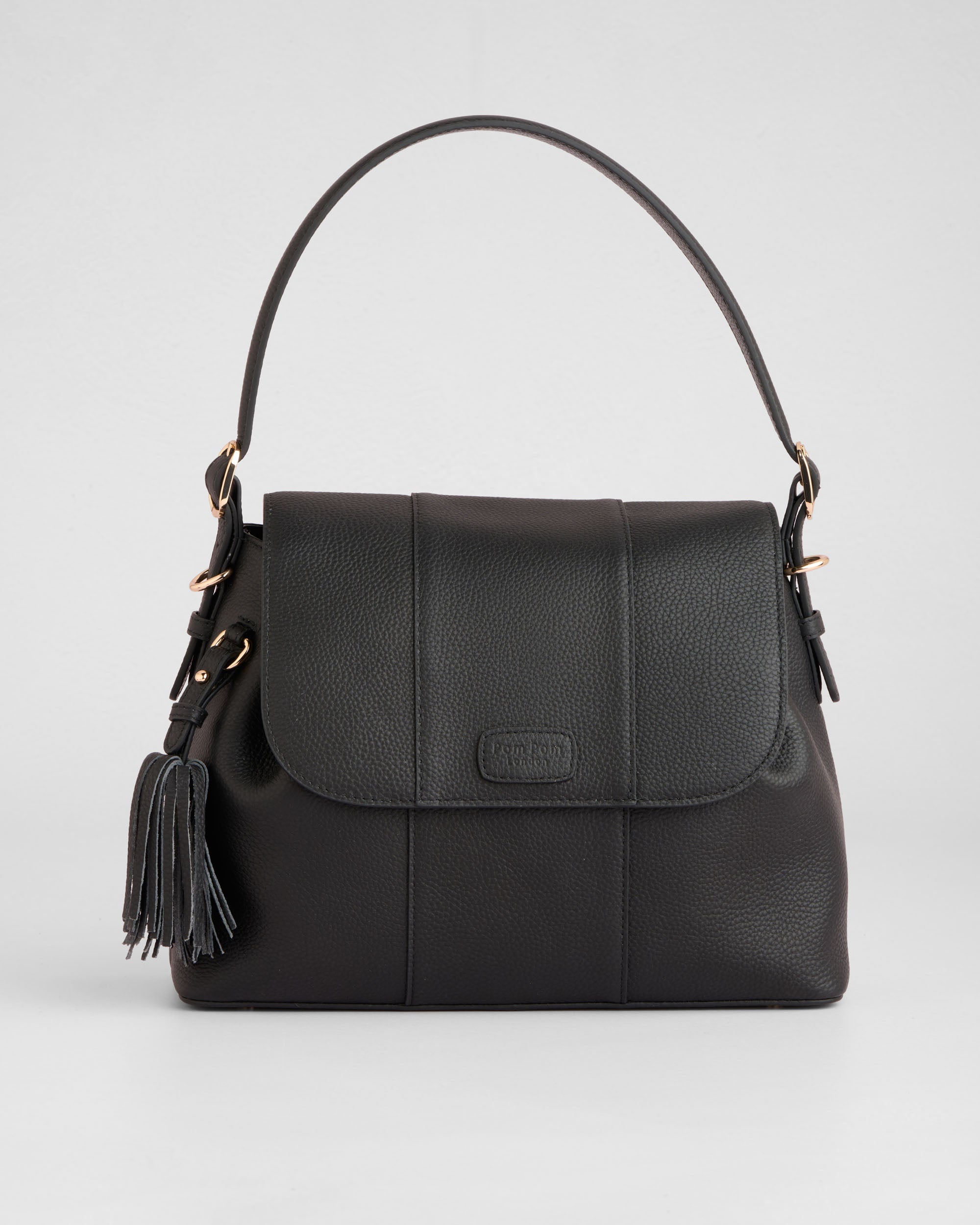 Pom Pom London Strand Bag Black
