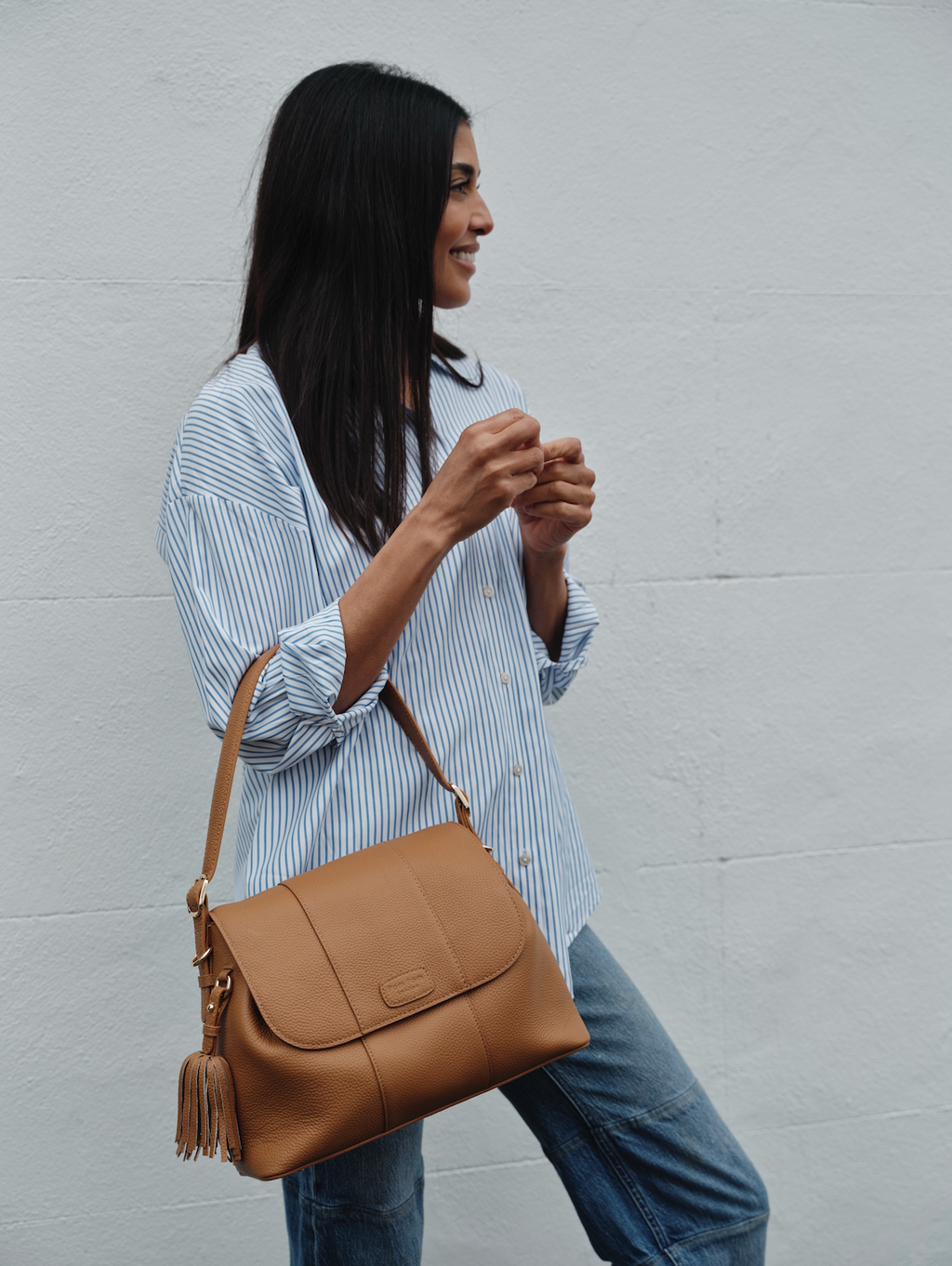 Pom Pom London Strand Bag Maple