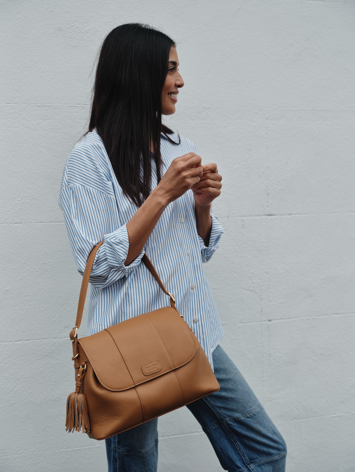 Pom Pom London Strand Bag Maple