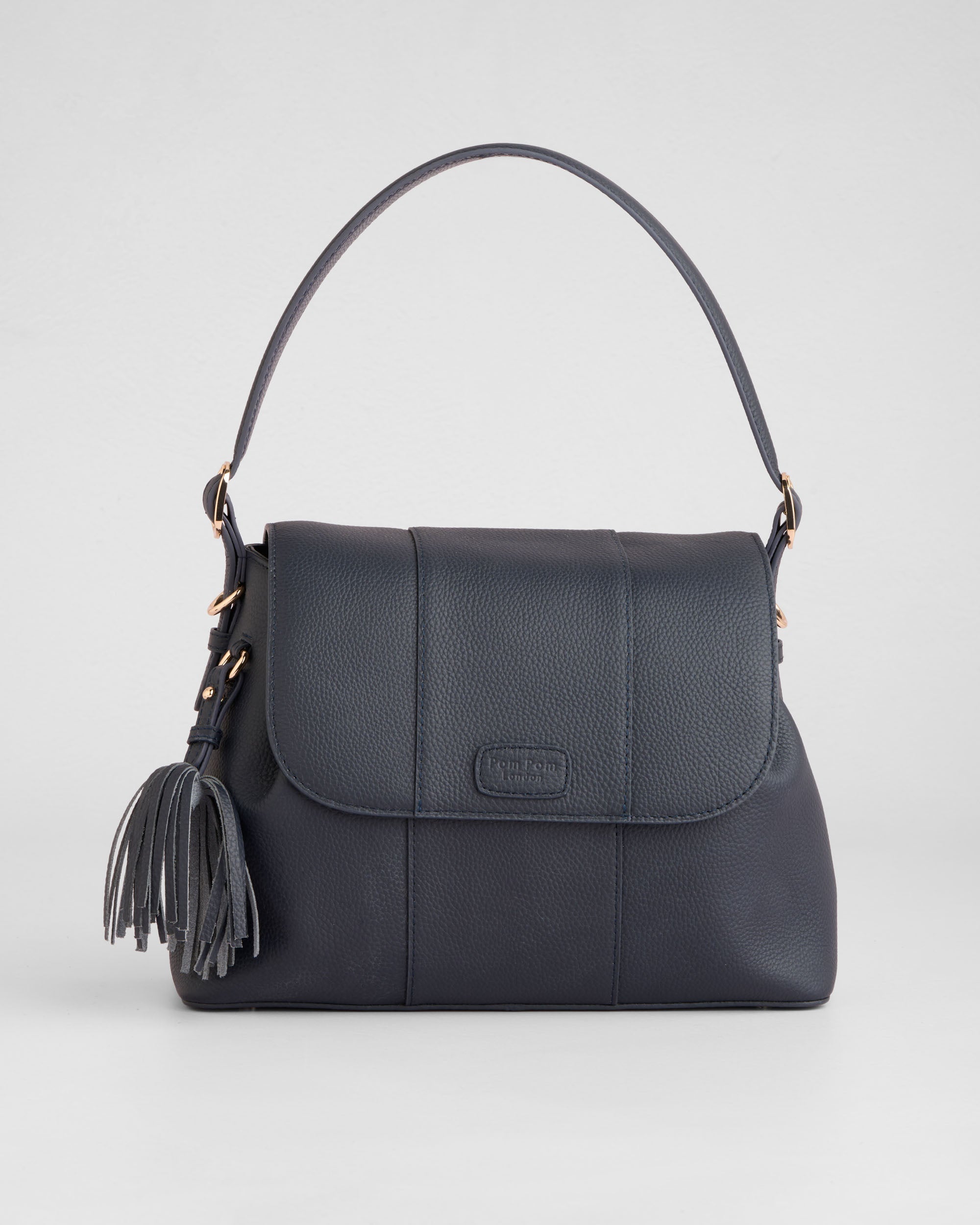 Pom Pom London Strand Bag Navy