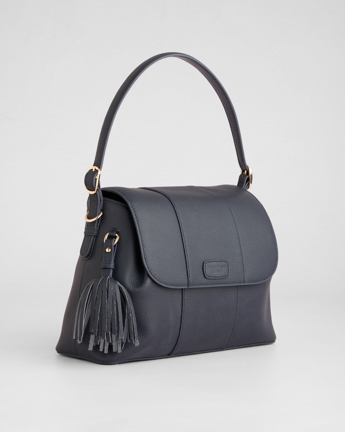 Pom Pom London Strand Bag Navy