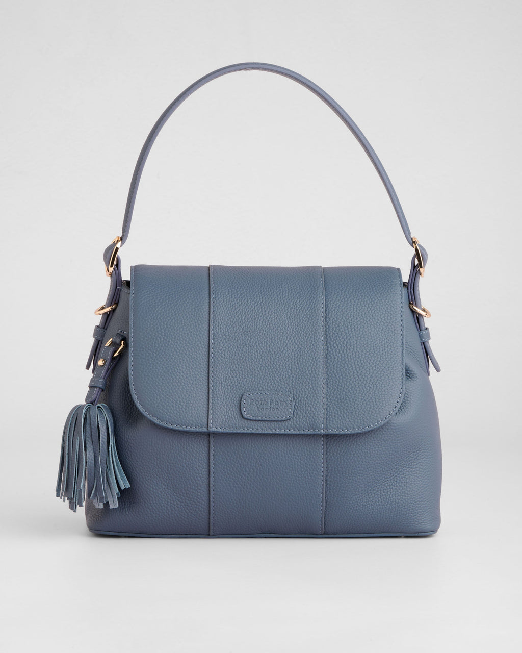 Pom Pom London Strand Bag Slate Blue