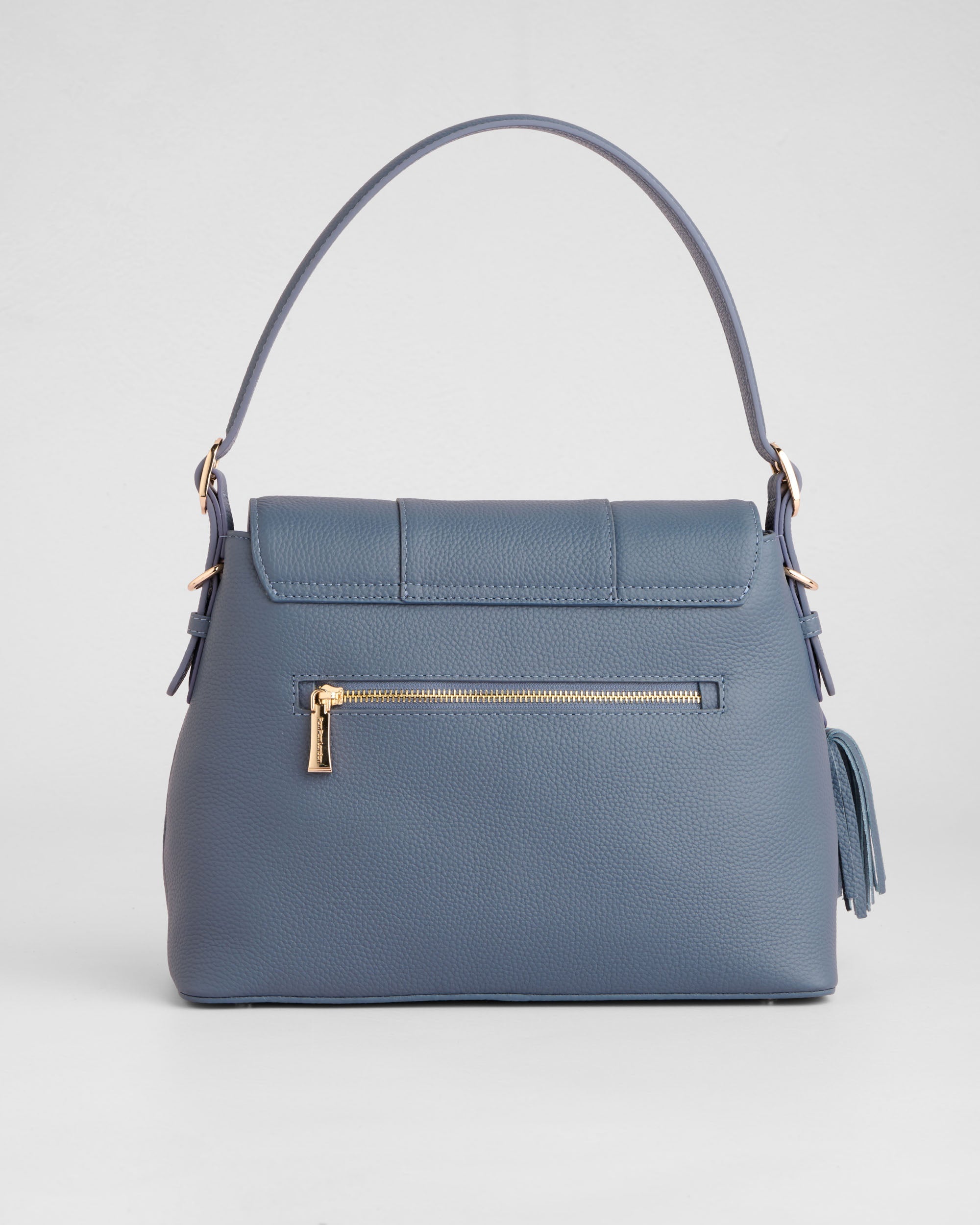 Pom Pom London Strand Bag Slate Blue