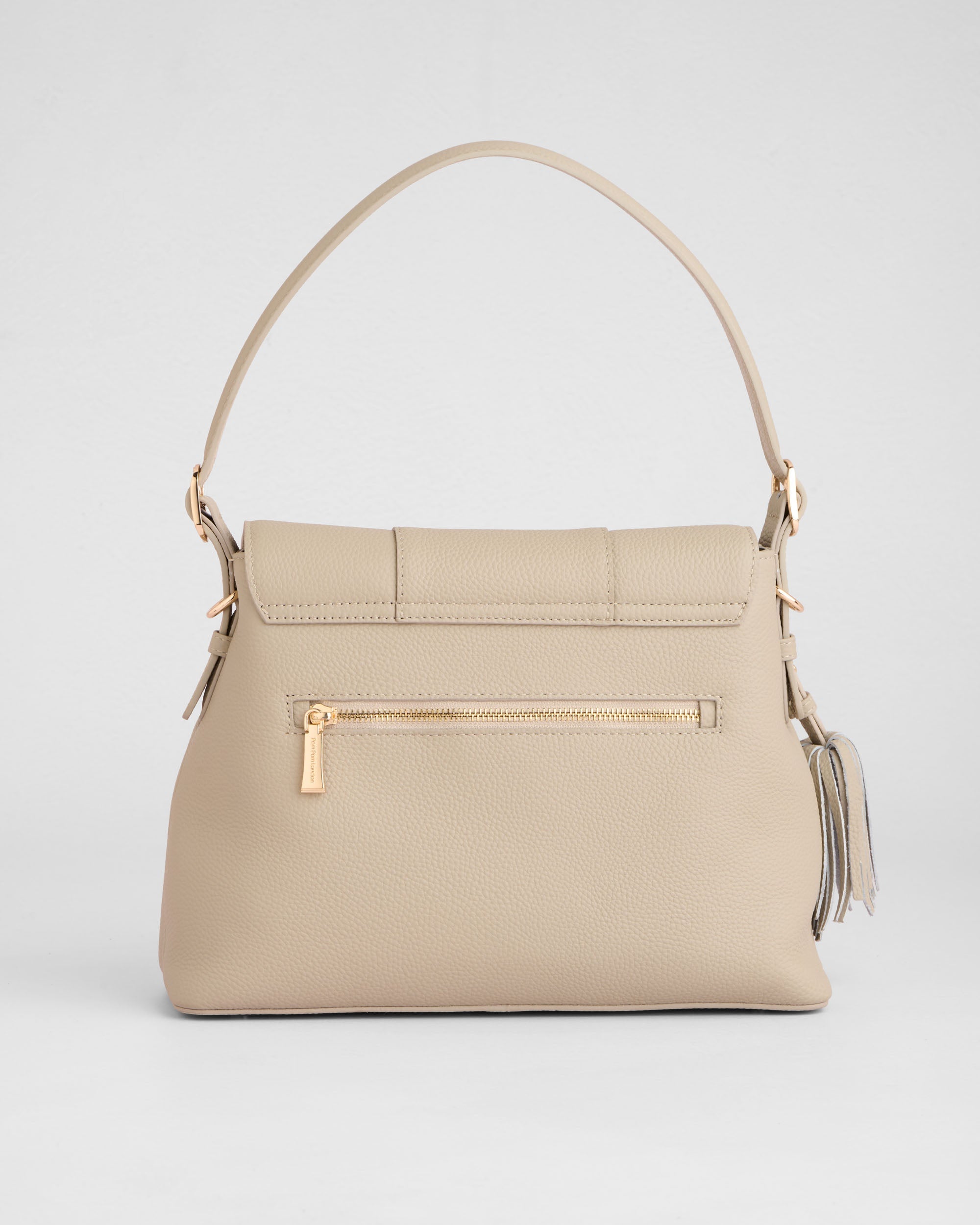 Pom Pom London Strand Bag Stone