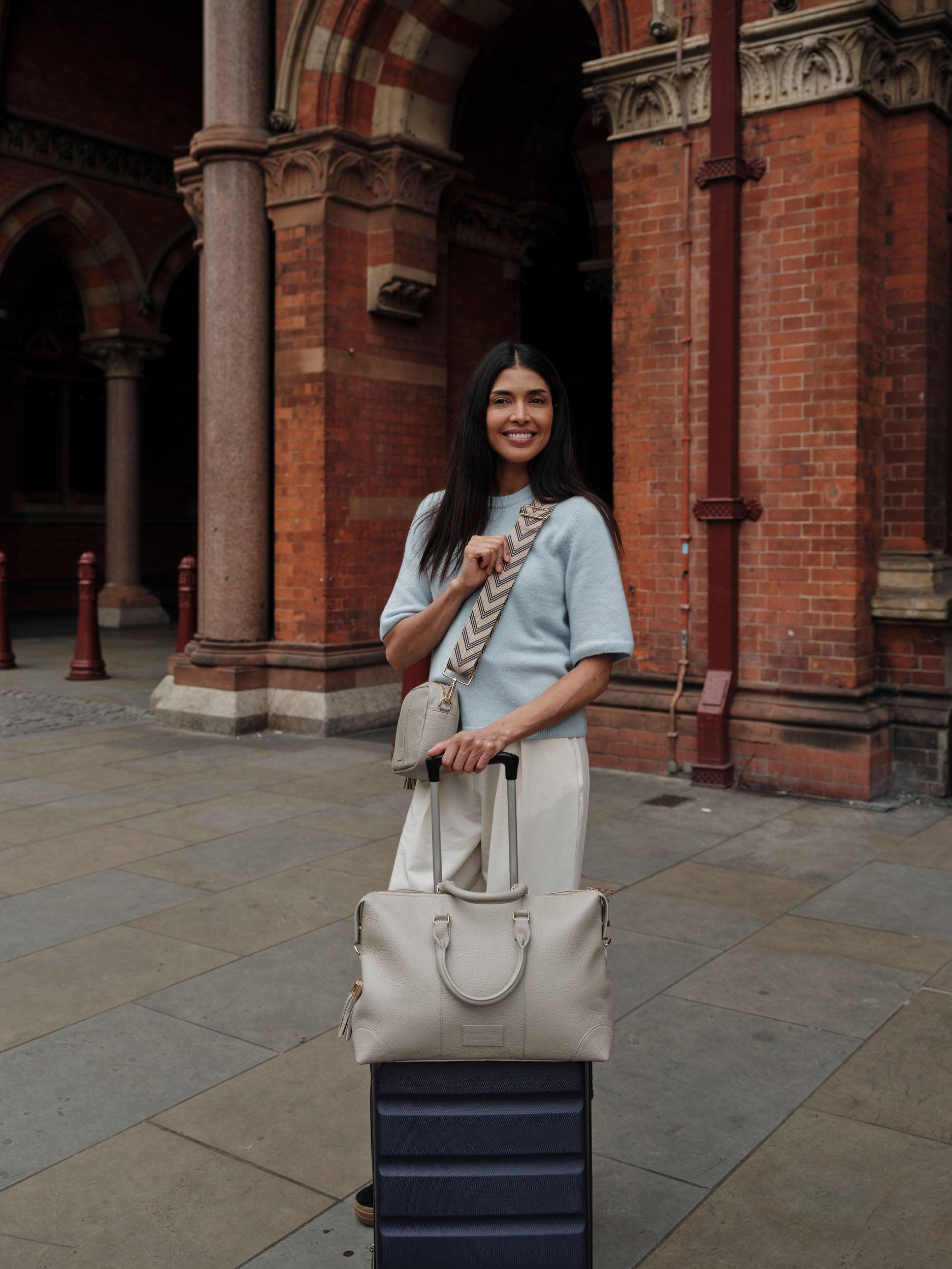 Pom Pom London Travel Bag Stone
