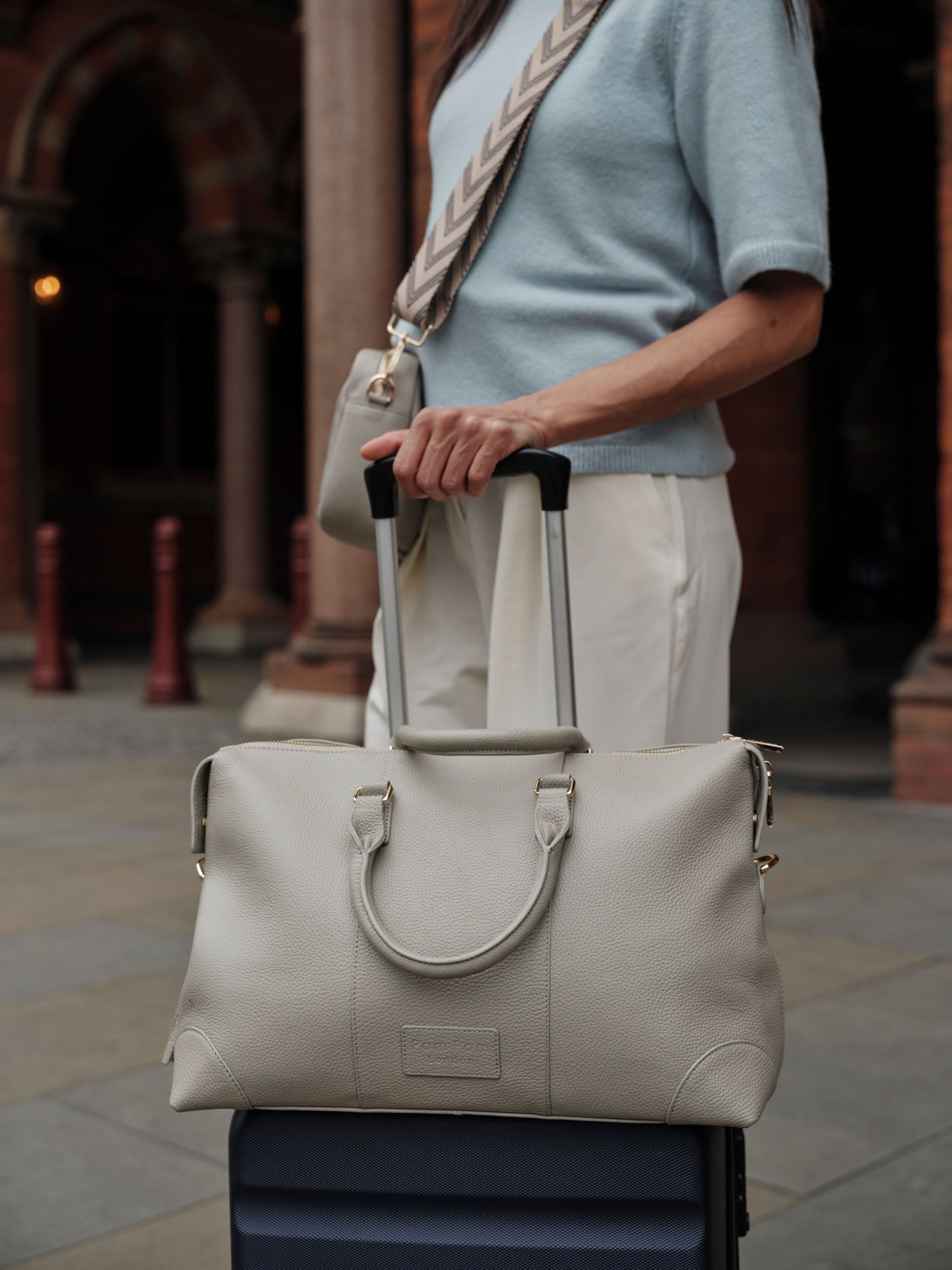Pom Pom London Travel Bag Stone