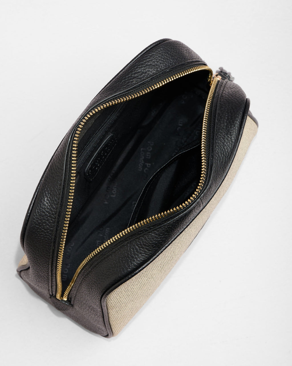 Pom Pom London Willesden Wash Bag Black