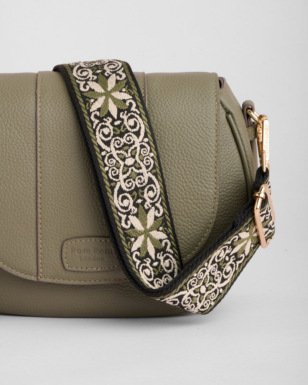 Pom Pom London Wilmington Bag Sage Green
