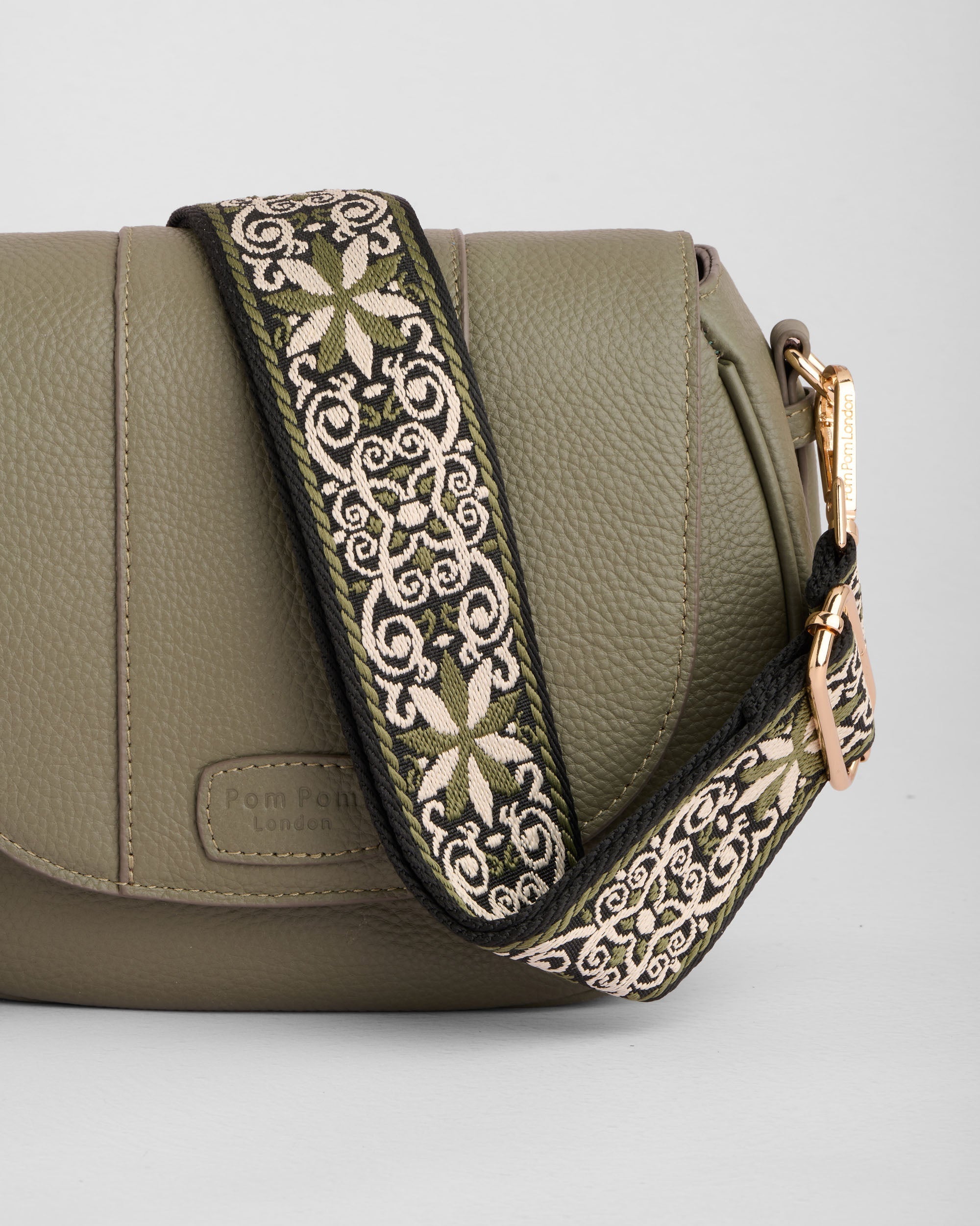 Pom Pom London Wilmington Bag Sage Green