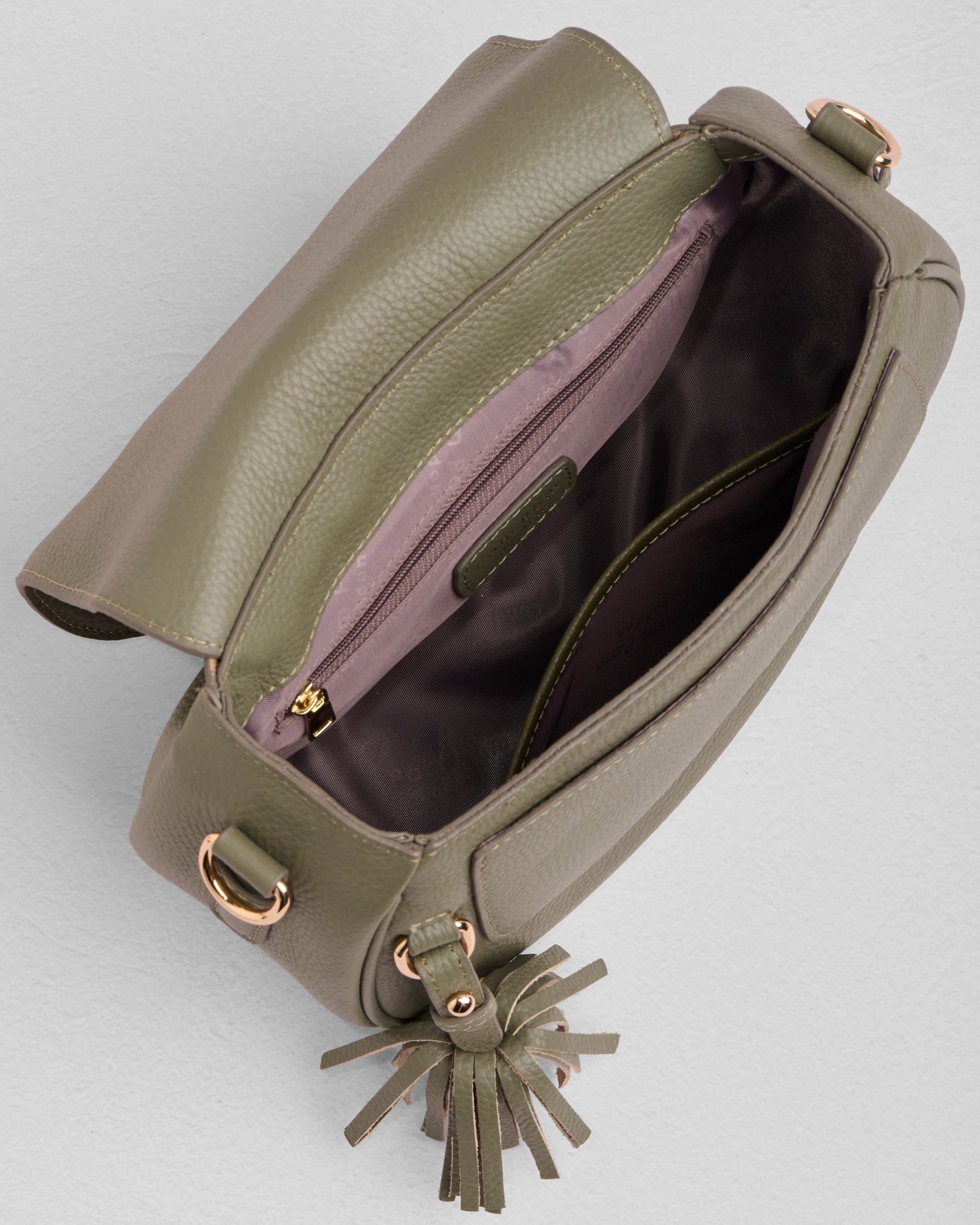 Pom Pom London Wilmington Bag Sage Green