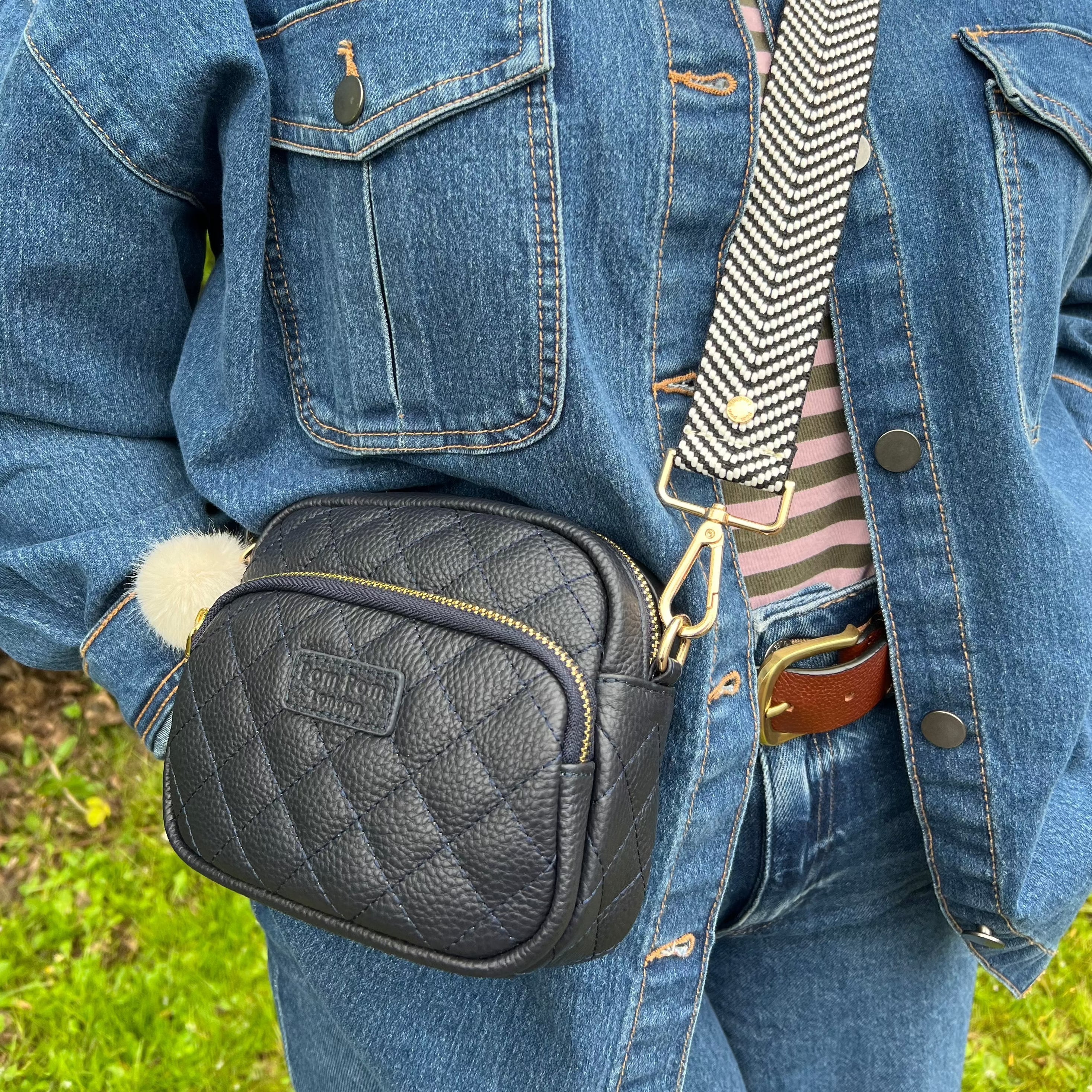 Quilted Original MINI Bag Navy & Accessories