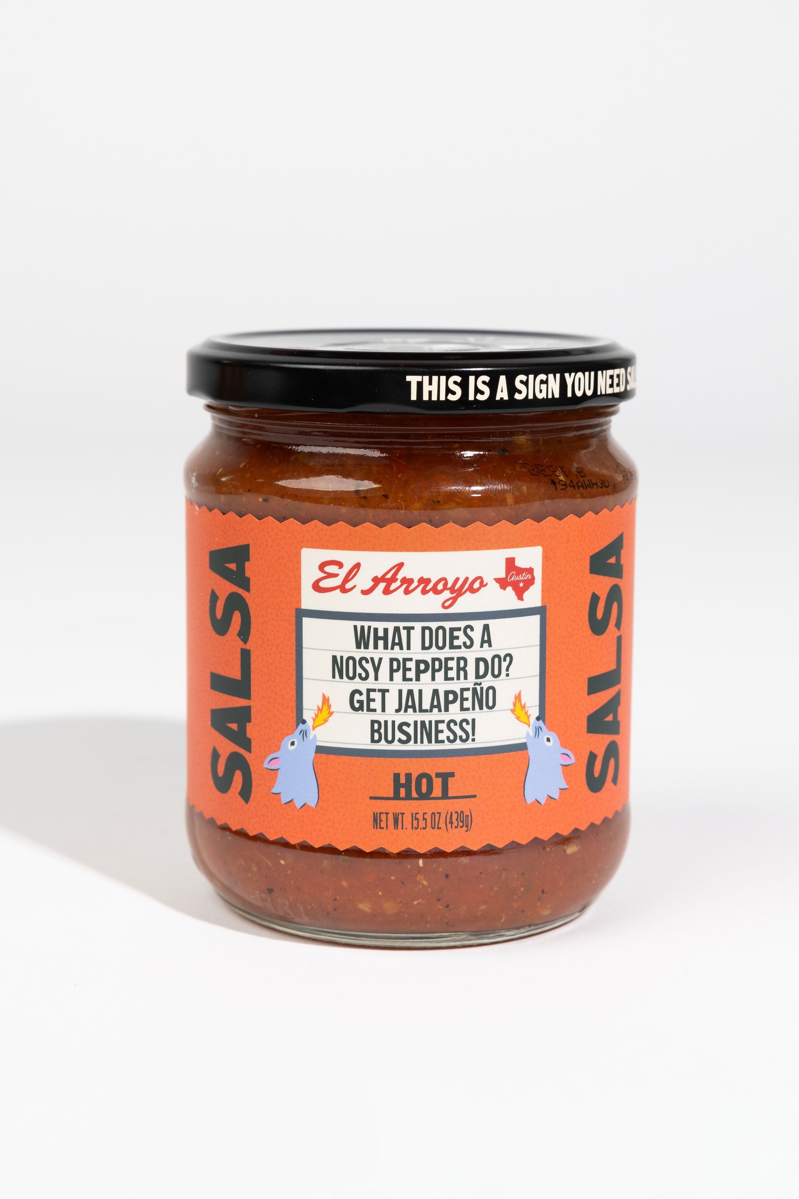 16 oz Hot Salsa - Jalape√±o Business