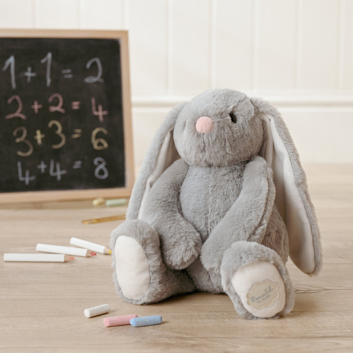 Ronald The Classical Plush Grey Bunny 12 in 2