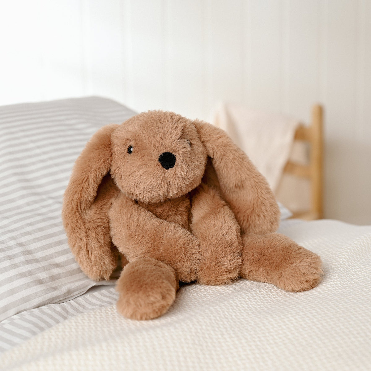Cookie The Plush Long Leg Dark Brown Bunny 14 in 3
