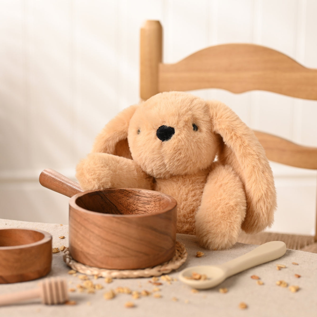 Oatey The Plush Long Leg Light Brown Bunny 14 in 3