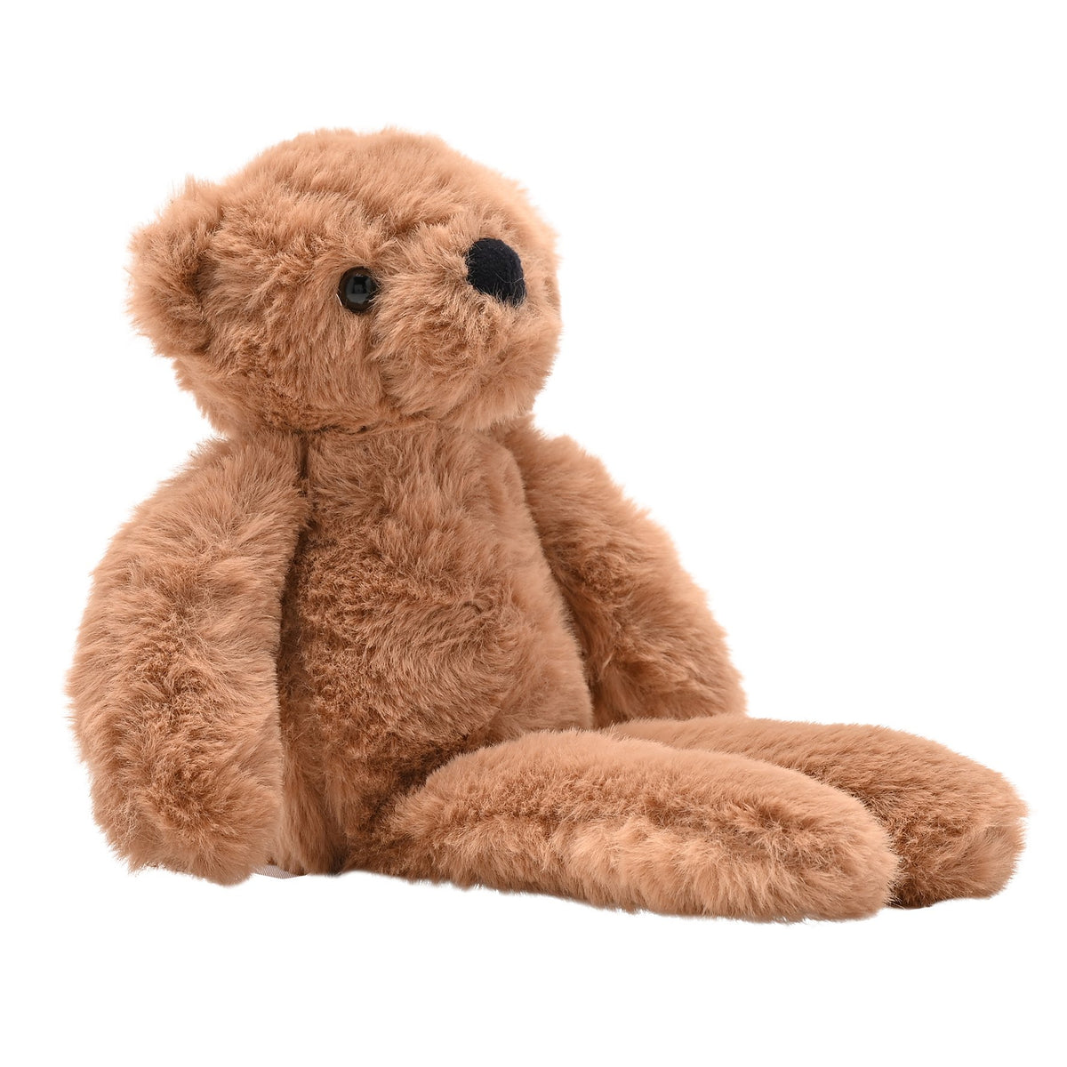 Hampton The Plush Long Leg Dark Brown Teddy Bear 12 in