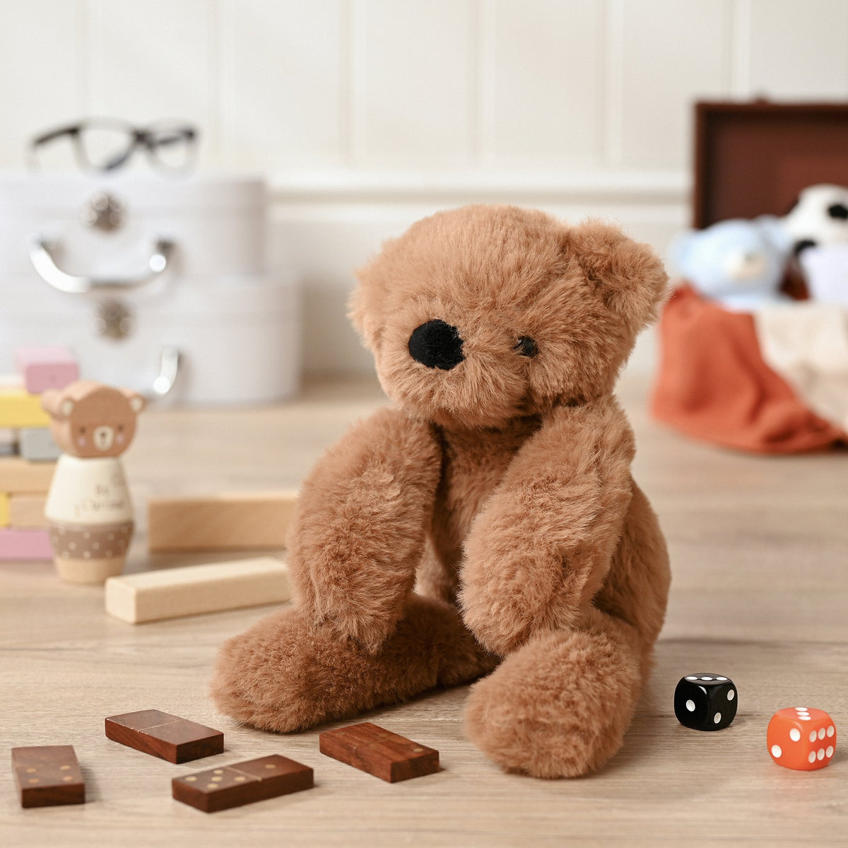 Hampton The Plush Long Leg Dark Brown Teddy Bear 12 in 2