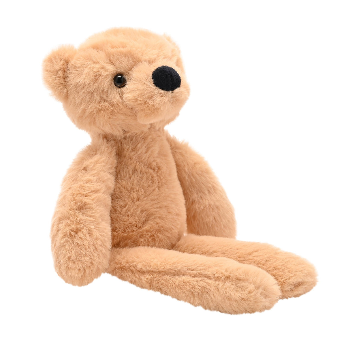 Hudson The Plush Long Leg Light Brown Teddy Bear 12 in