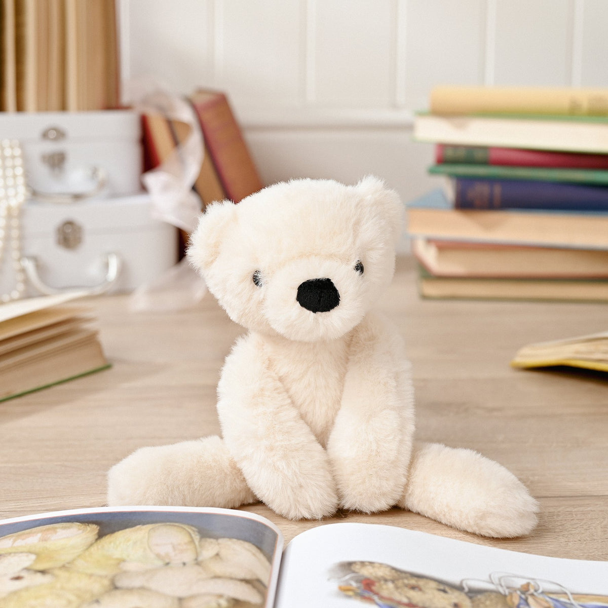 Lola The Long Leg Plush Cream Teddy Bear 12 in 2