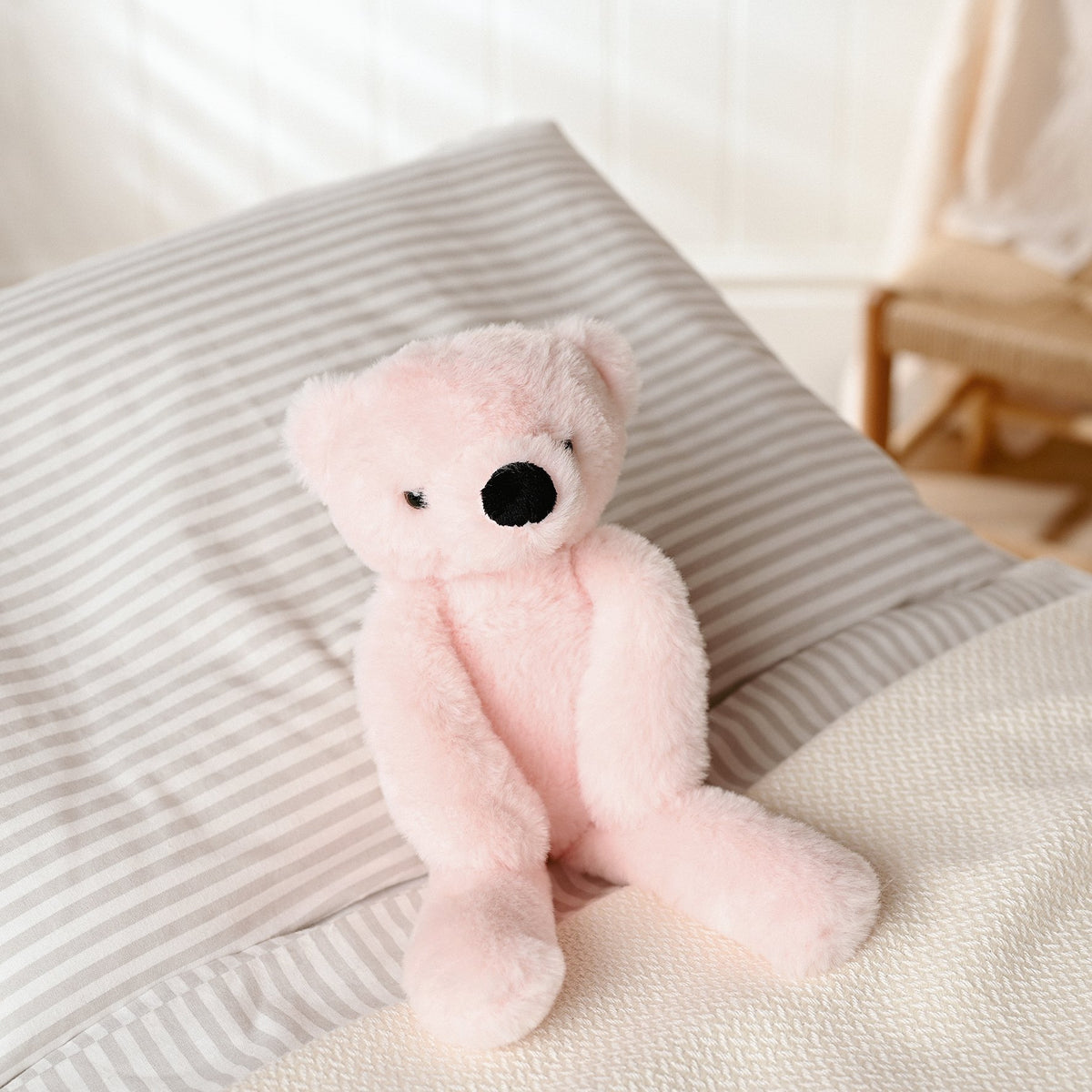 Willow The Plush Long Leg Light Pink Teddy Bear 12 in 5
