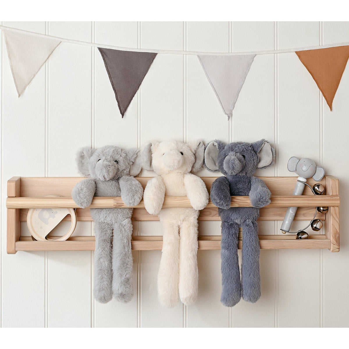 Nelly The Plush Long Leg Grey Elephant 14 in 3