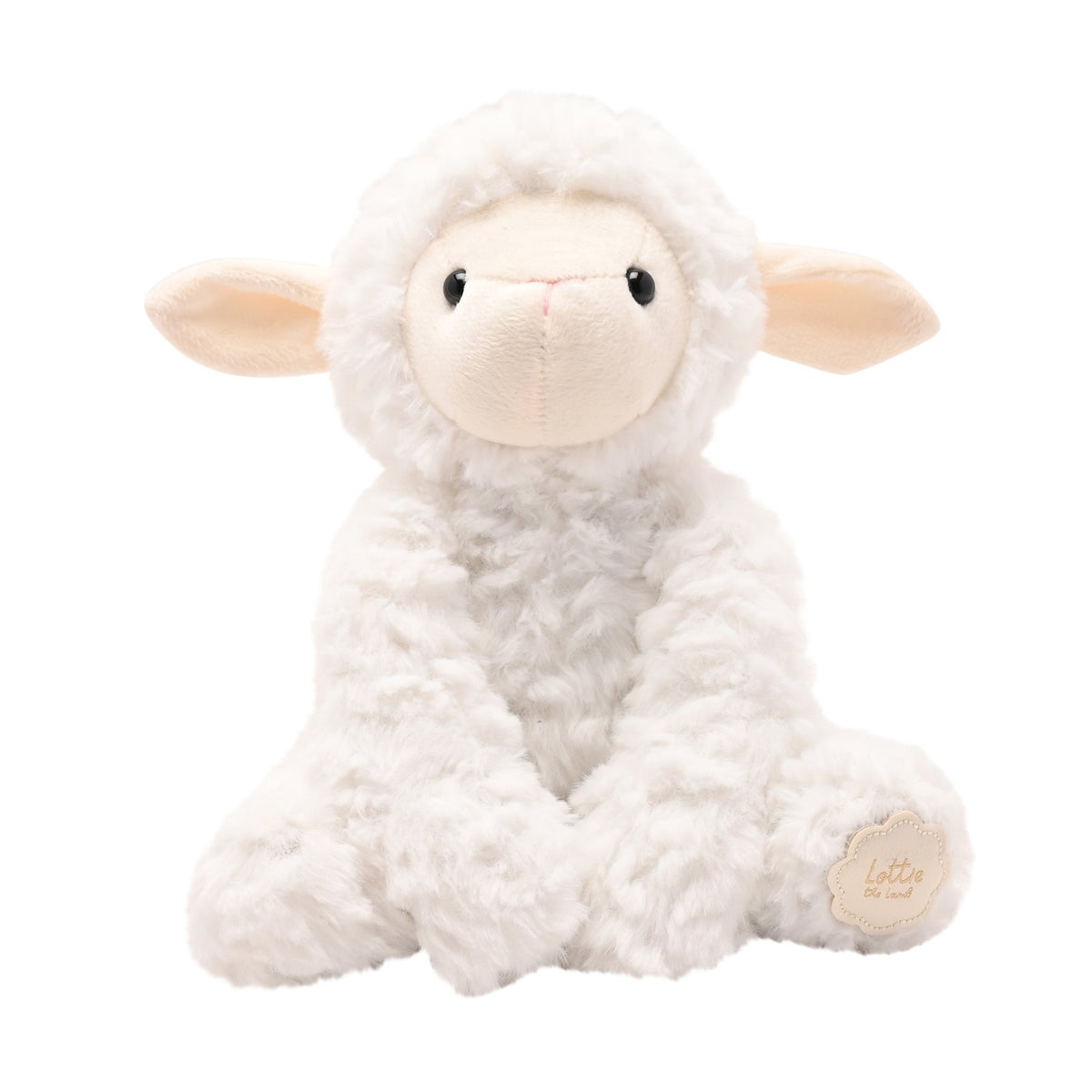 Lottie The Plush Sitting White Lamb 9 in