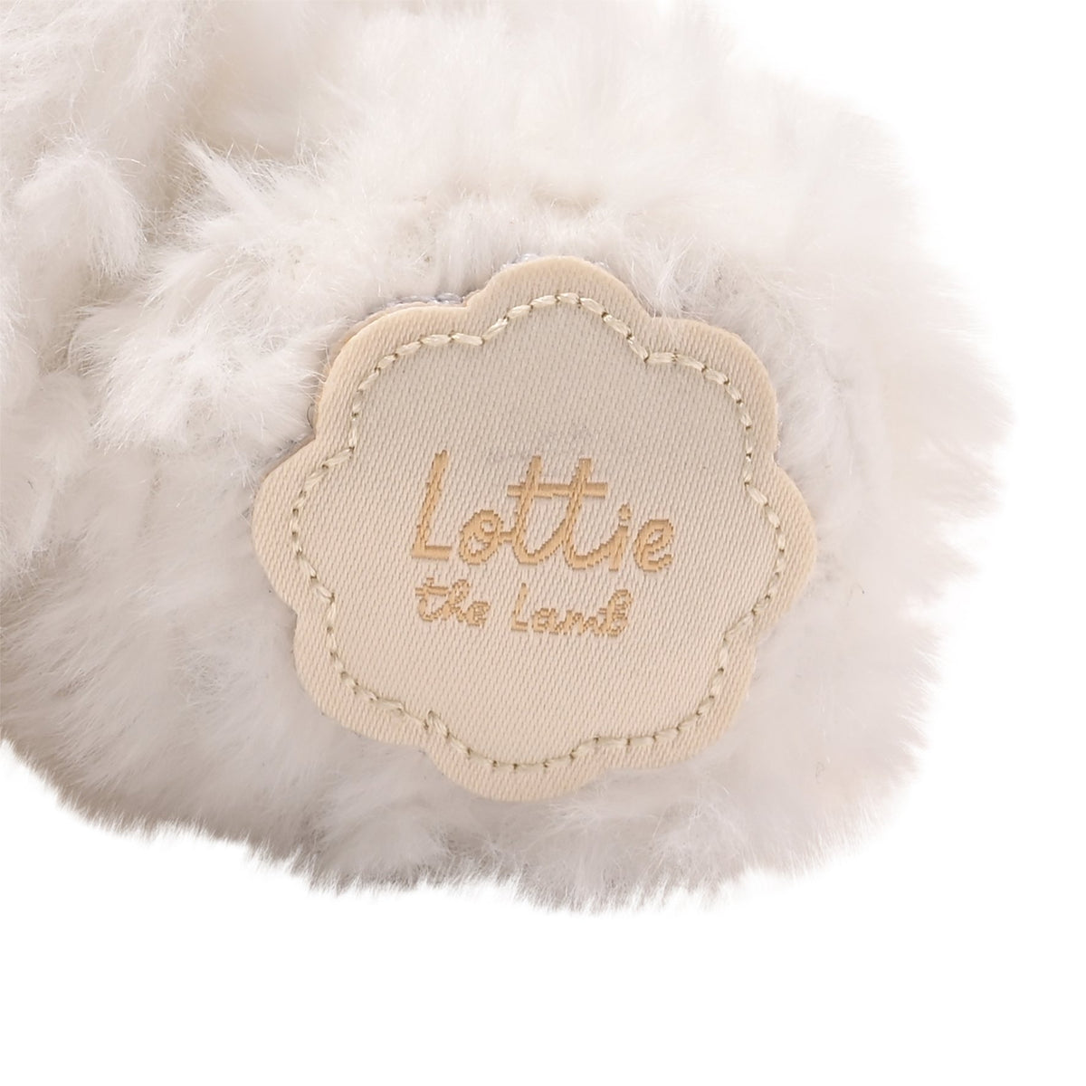 Lottie The Plush Sitting White Lamb 9 in 5