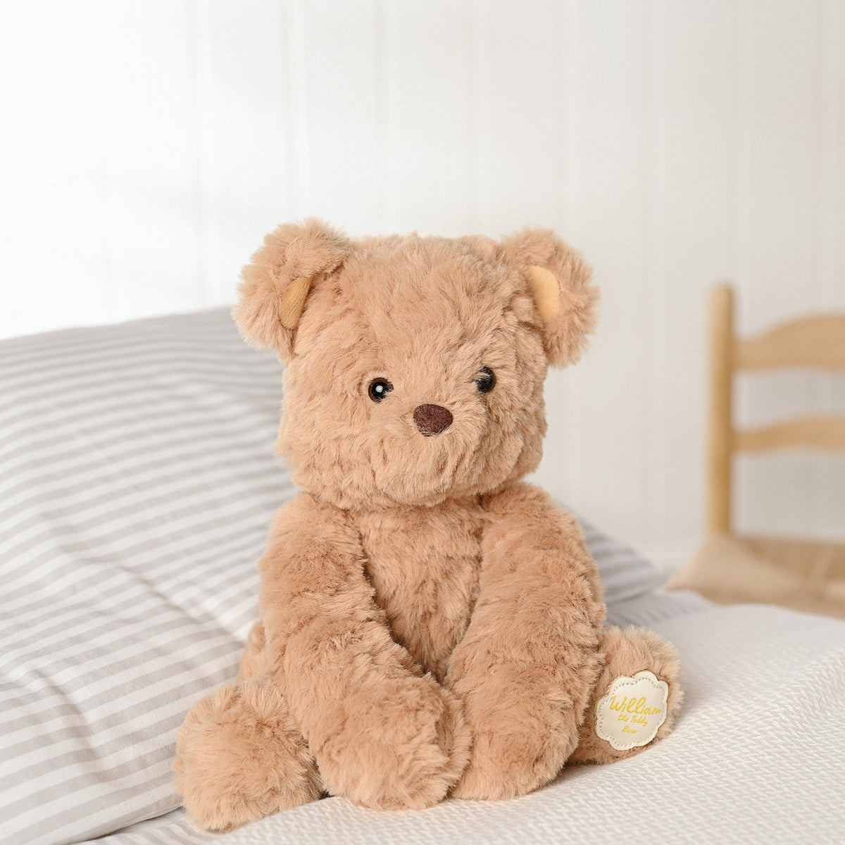 William The Plush Sitting Brown Teddy Bear 9 in 5