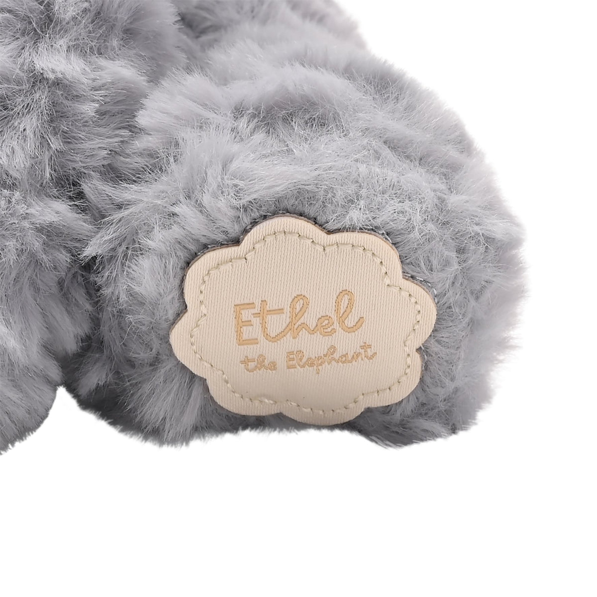 Ethel The Plush Sitting Grey Elephant 9 in 5