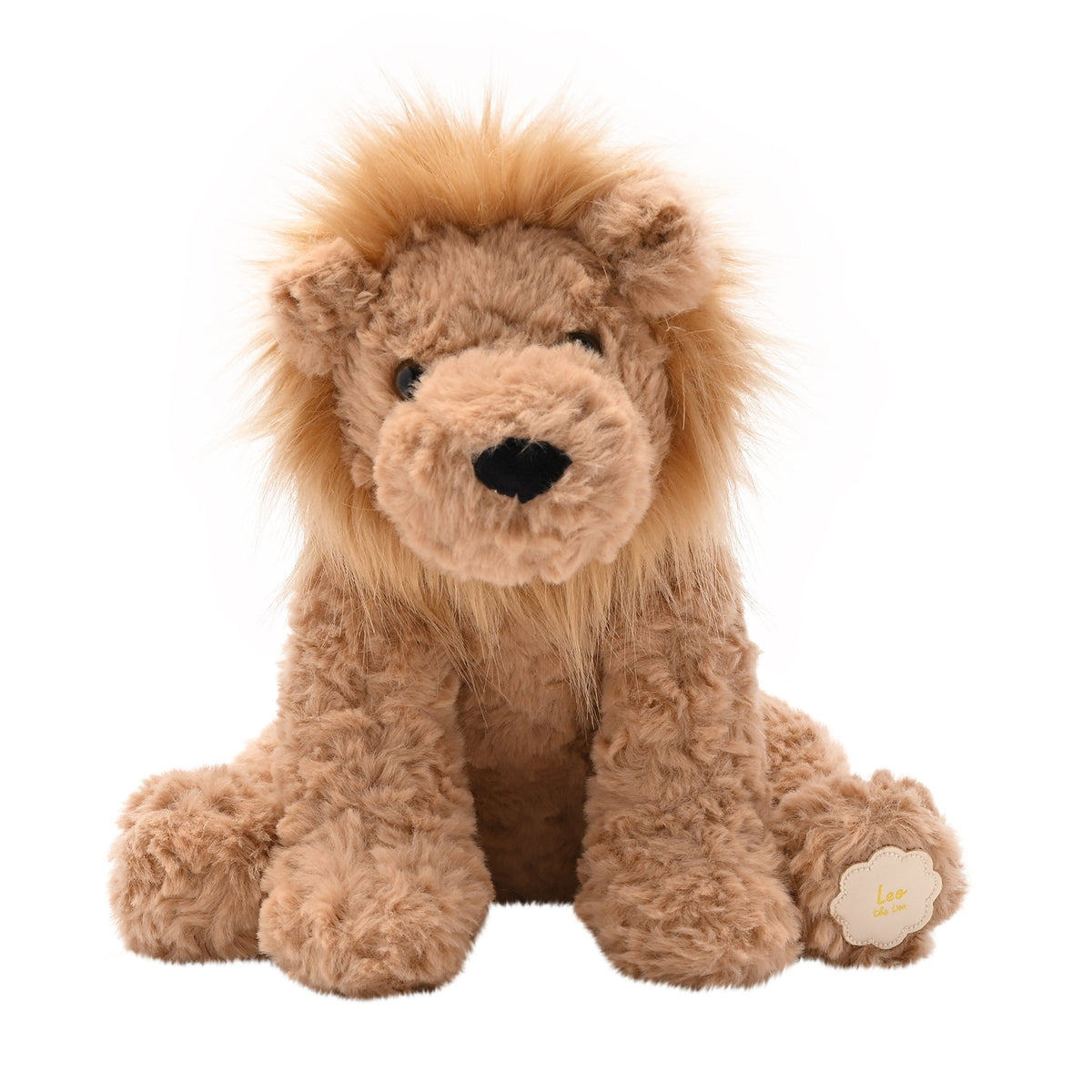 Leo The Plush Sitting Brown Lion 9 in