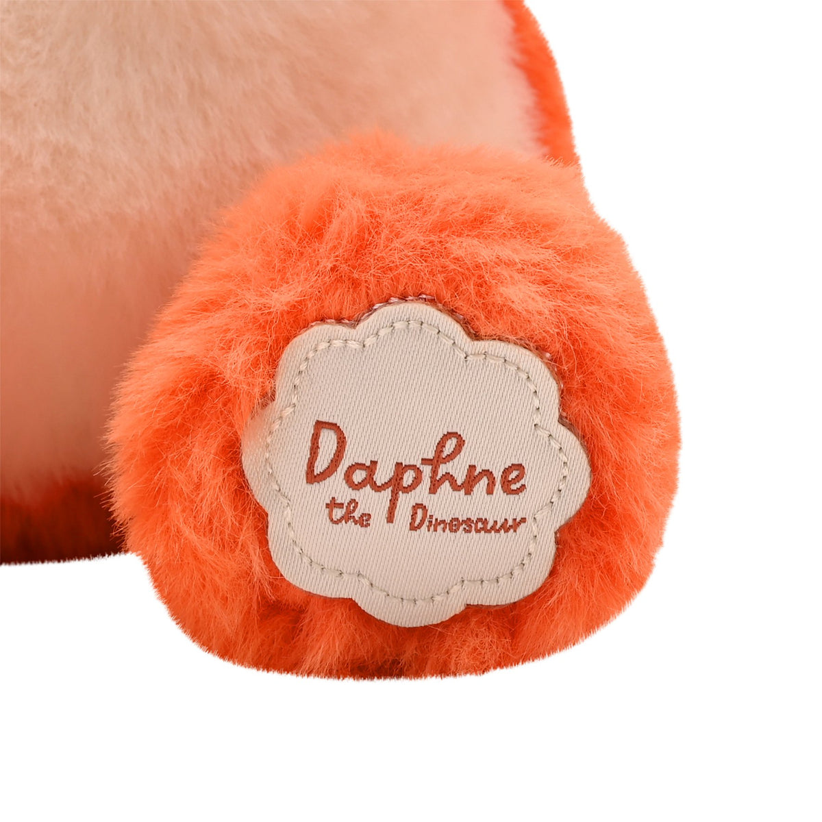 Daphne The Plush Sitting Orange Dinosaur 8 in 4