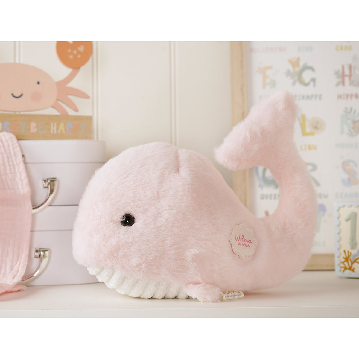 Wilma The Plush Pink Whale 11 in 2