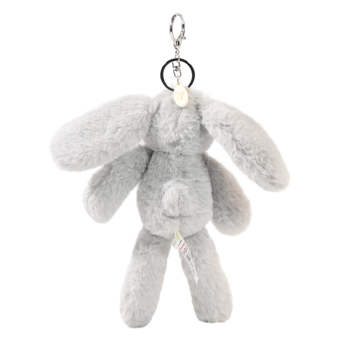 Theo The Plush Grey Bunny Keyring 5